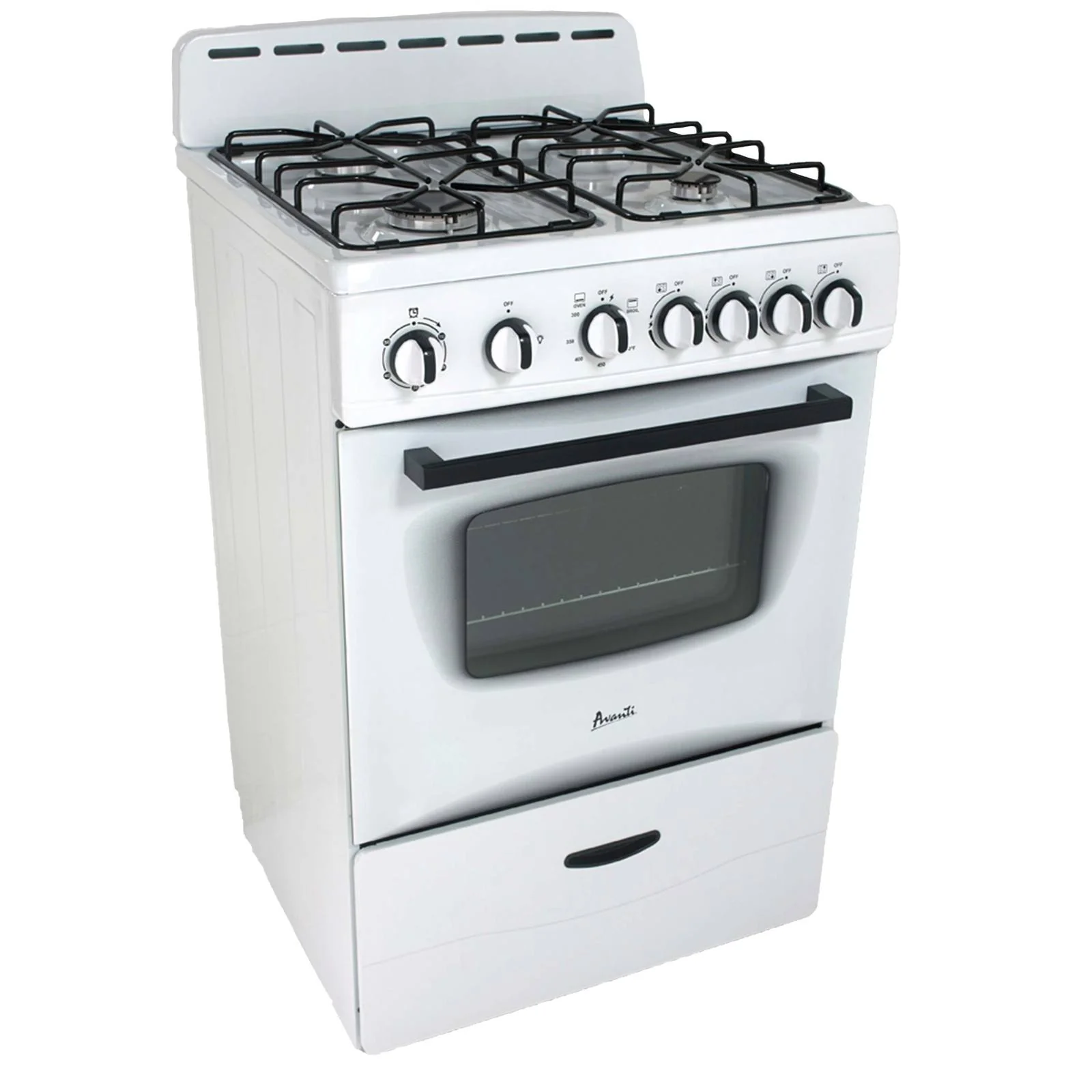 GR2415CB Avanti 24" Compact Gas Range Oven - Black - Image 6