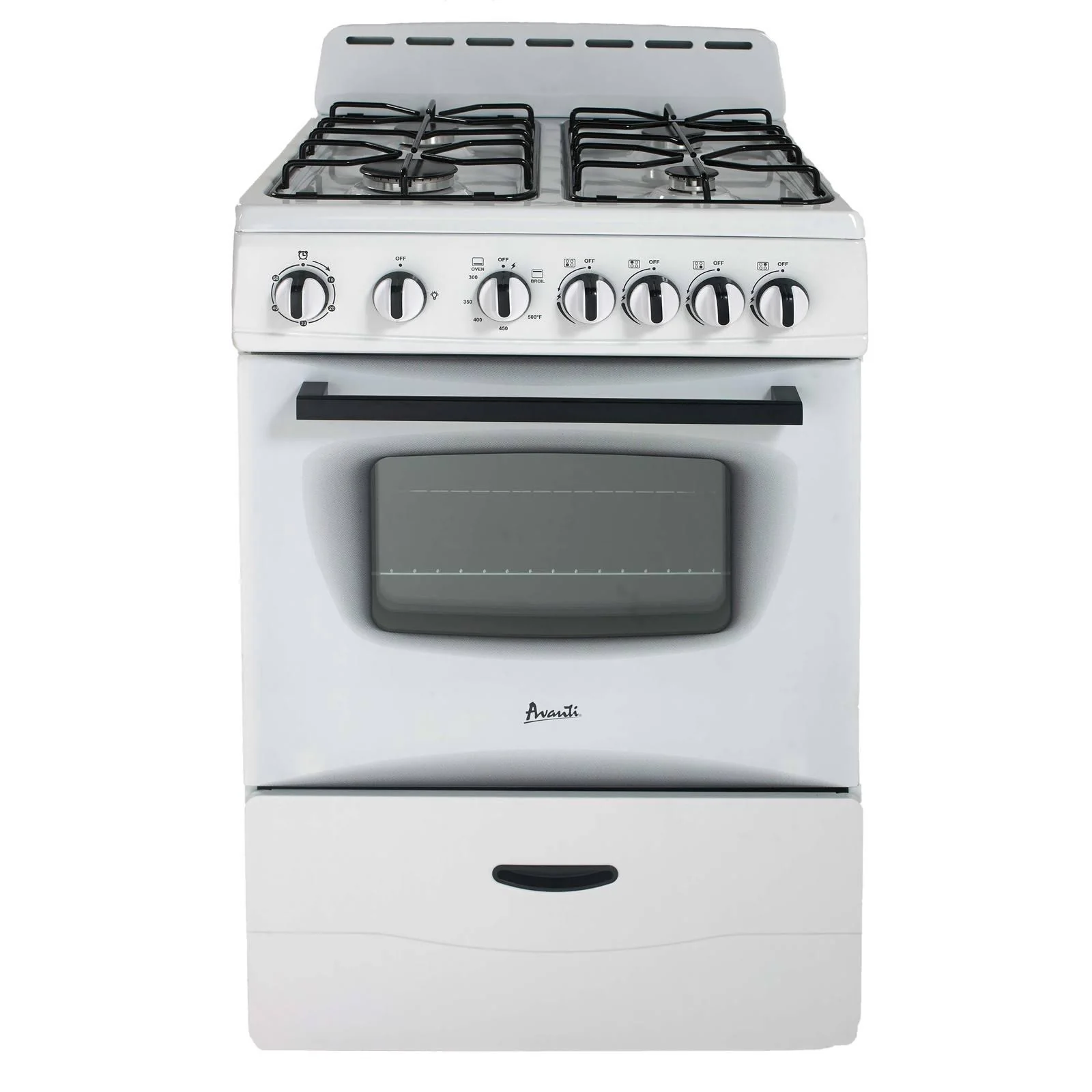 GR2416CSS Avanti 24" Compact Gas Range Oven - Stainless Steel - Image 2