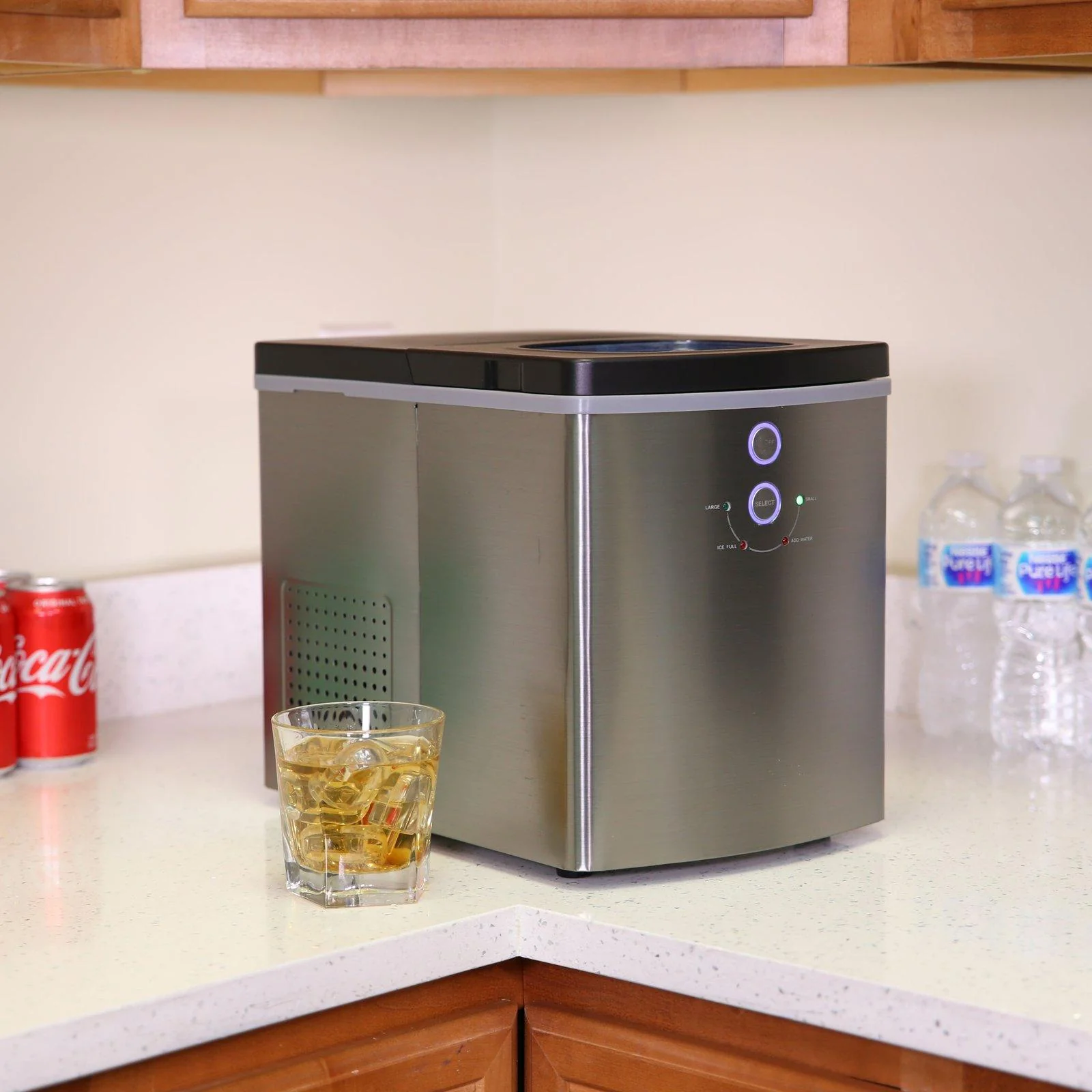 Avanti Portable Countertop Ice Maker - Stainless Steel / 33 lbs - Image 8