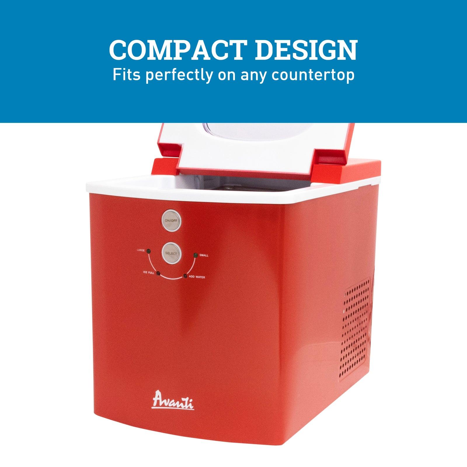 Avanti Portable Countertop Ice Maker - Black Stainless Steel / 33 lbs - Image 19