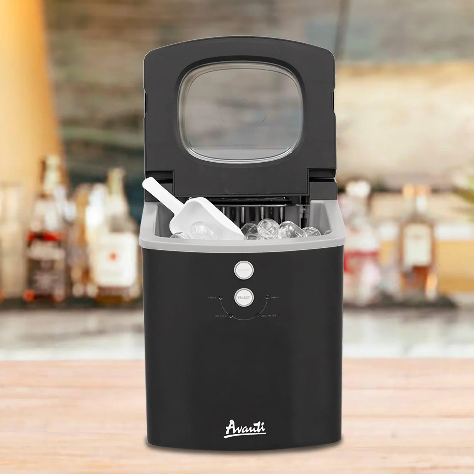 Avanti Portable Countertop Ice Maker - Black Stainless Steel / 33 lbs - Image 27