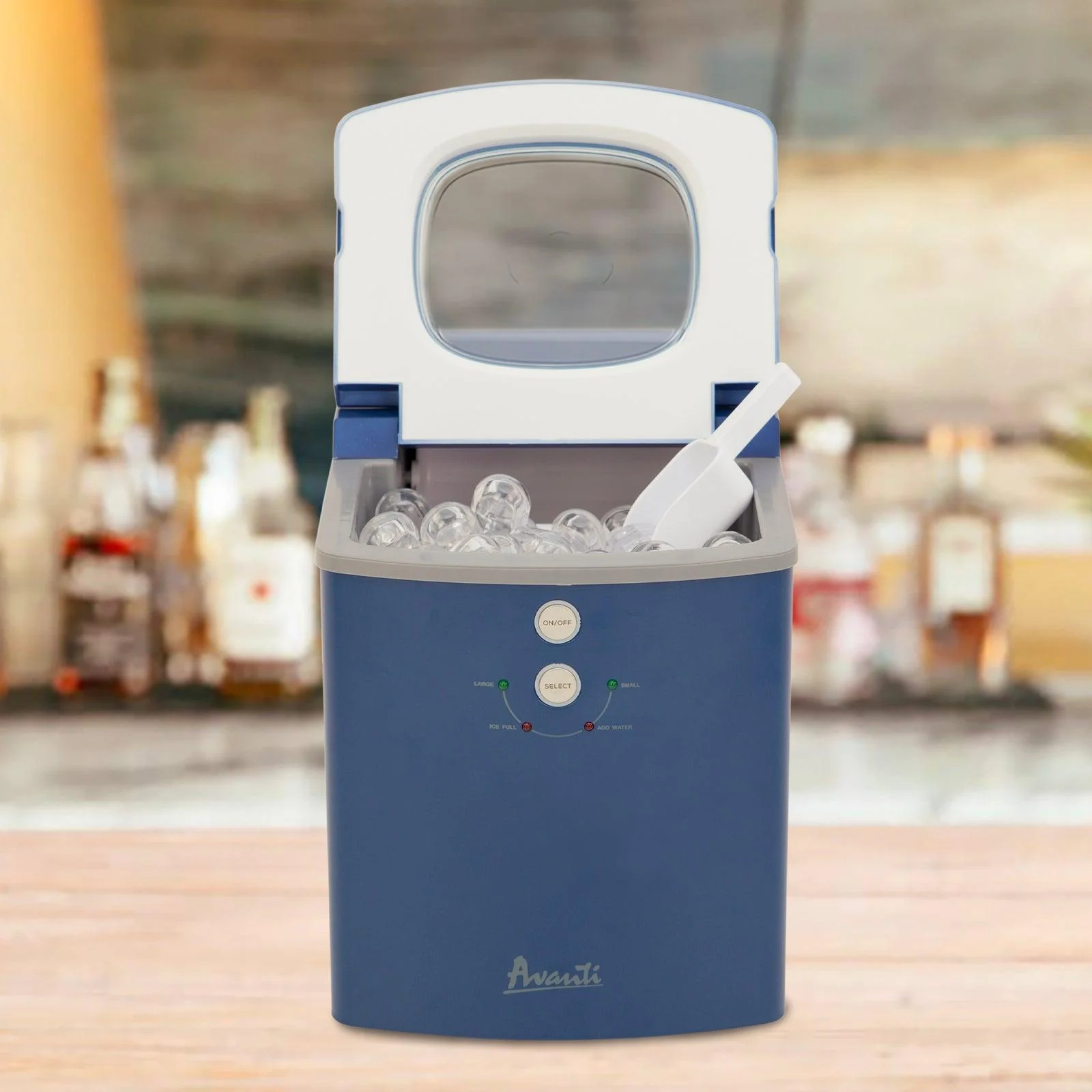 Avanti Portable Countertop Ice Maker - Black Stainless Steel / 33 lbs - Image 3