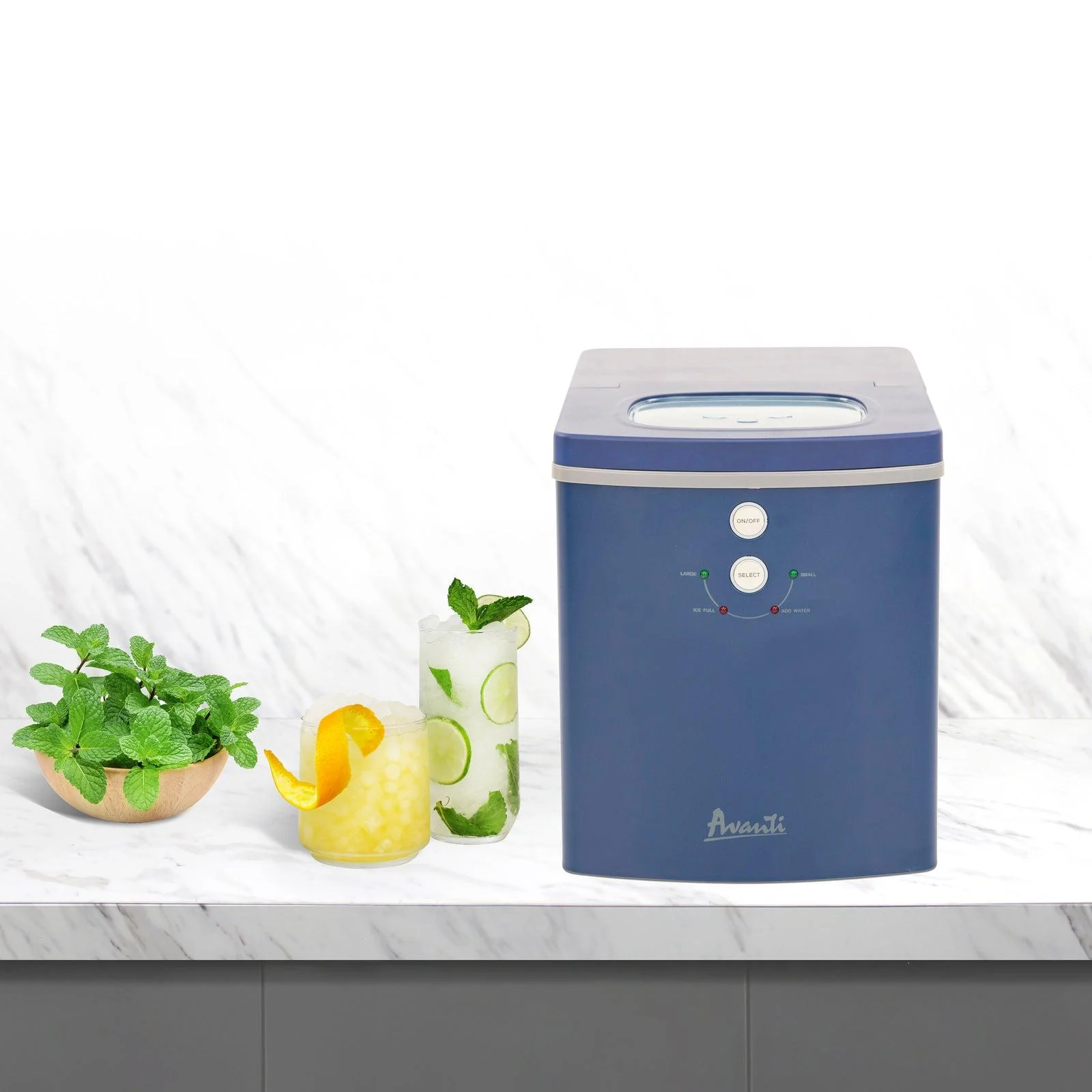 Avanti Portable Countertop Ice Maker - Black Stainless Steel / 33 lbs - Image 4