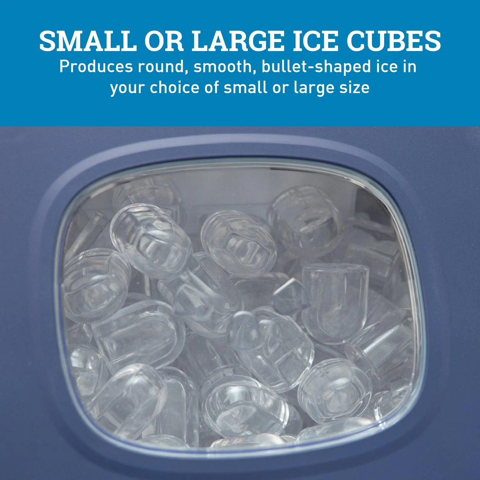 Avanti Portable Countertop Ice Maker - Black Stainless Steel / 33 lbs - Image 7