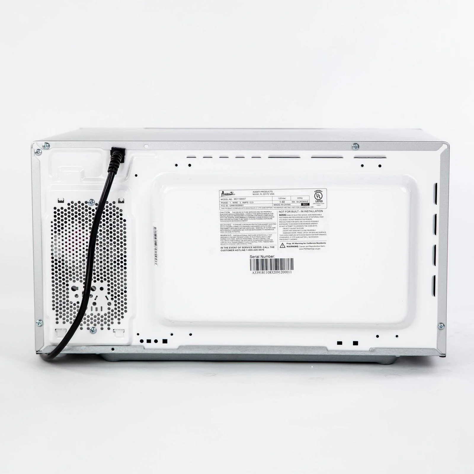 Avanti MO1108SST 1.1 cu. ft. Microwave Oven - Image 7