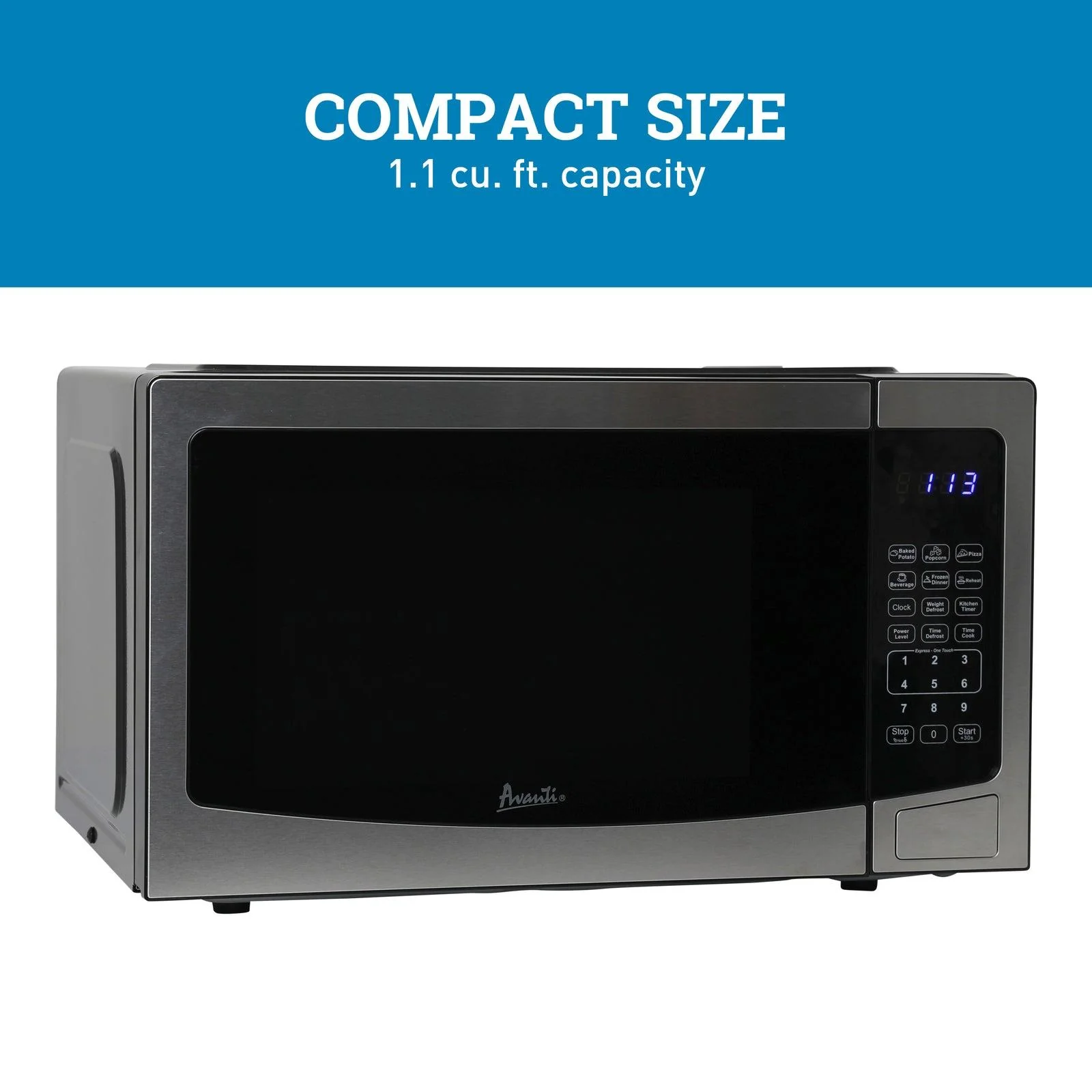 MT115V3S Avanti Microwave Oven, 1.1 cu. ft. Capacity - Stainless Steel - Image 26