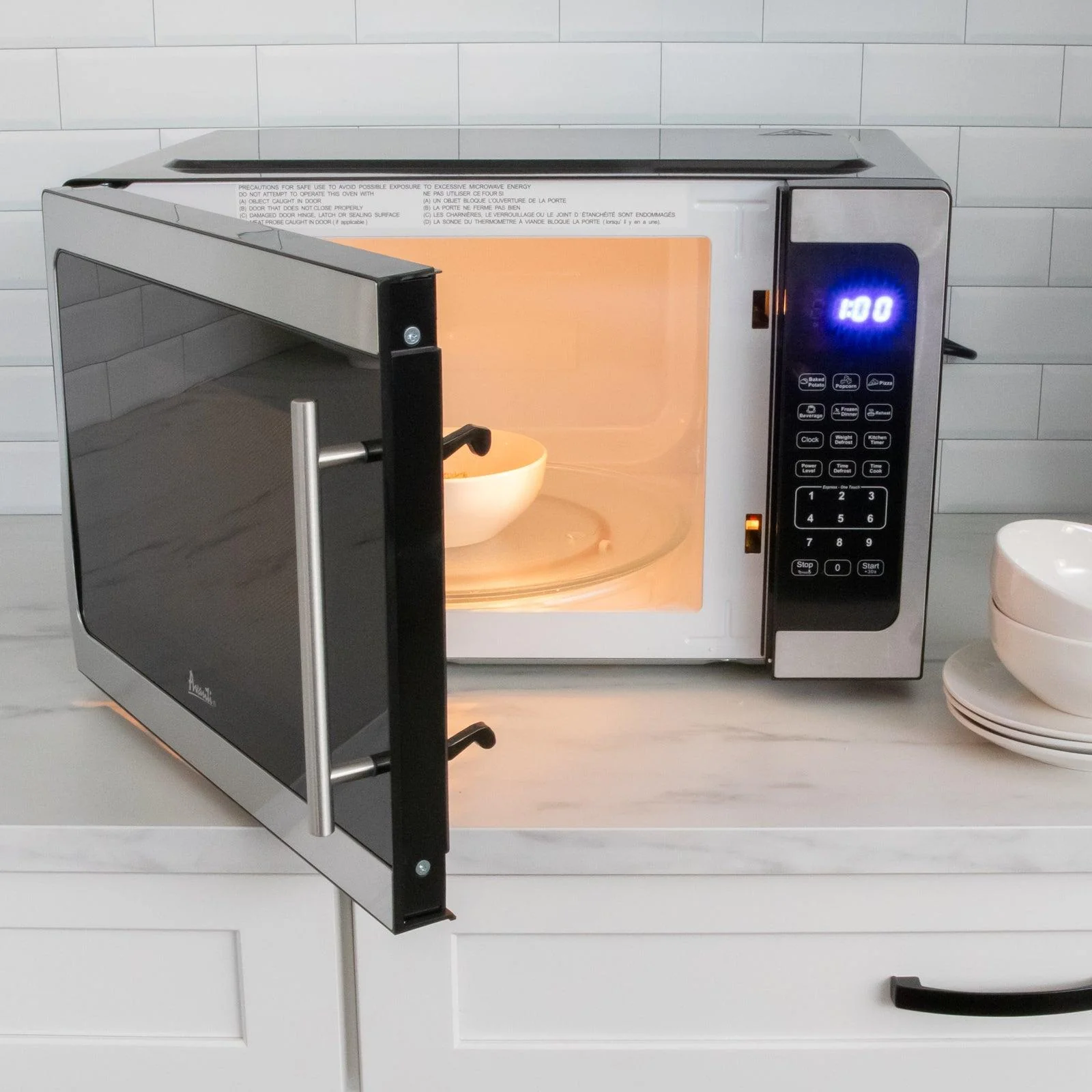 MT150V0W Avanti 1.5 cu. ft. Microwave Oven - White - Image 6