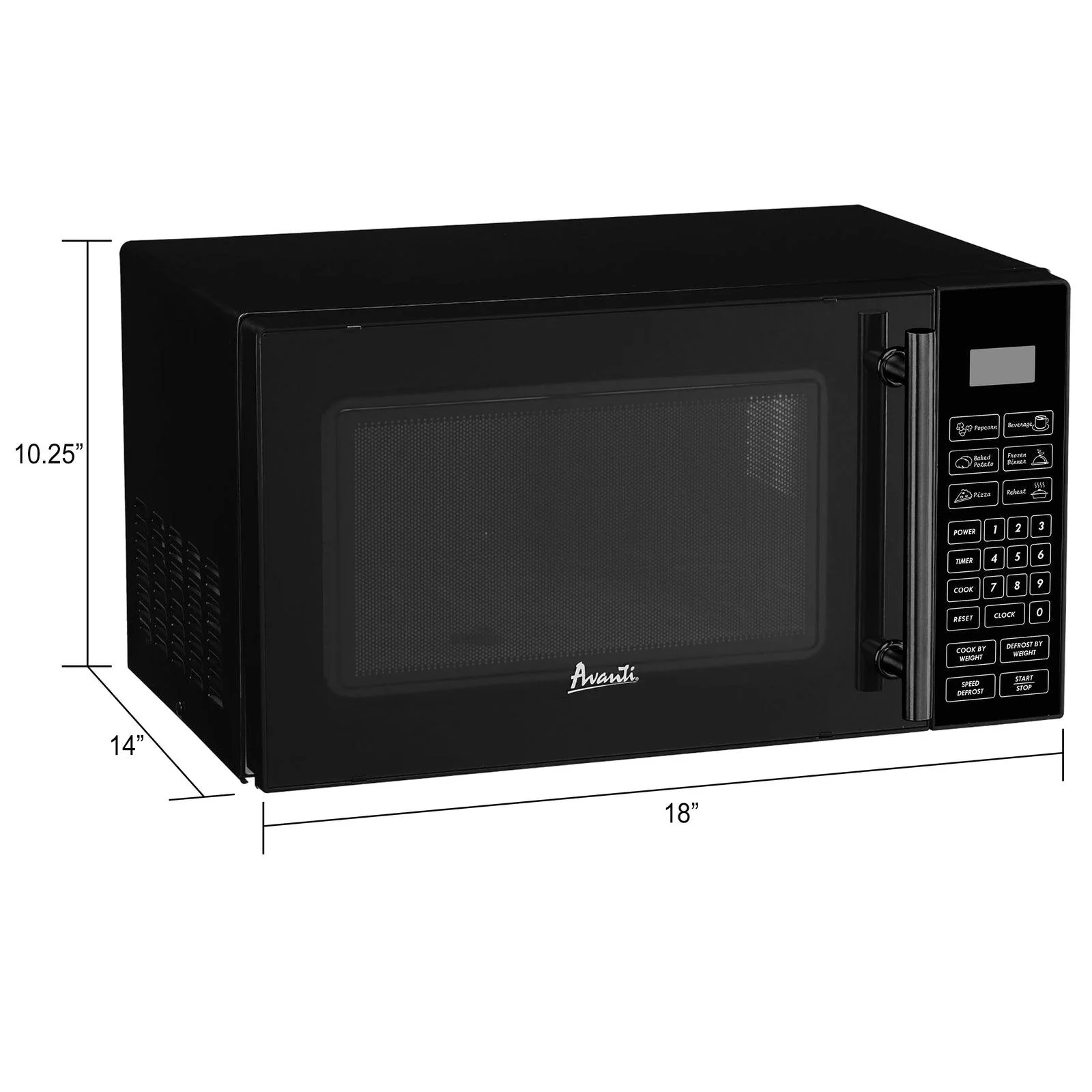 MT81K1BH Avanti Countertop Microwave Oven, 0.8 cu. ft. Capacity - Image 3