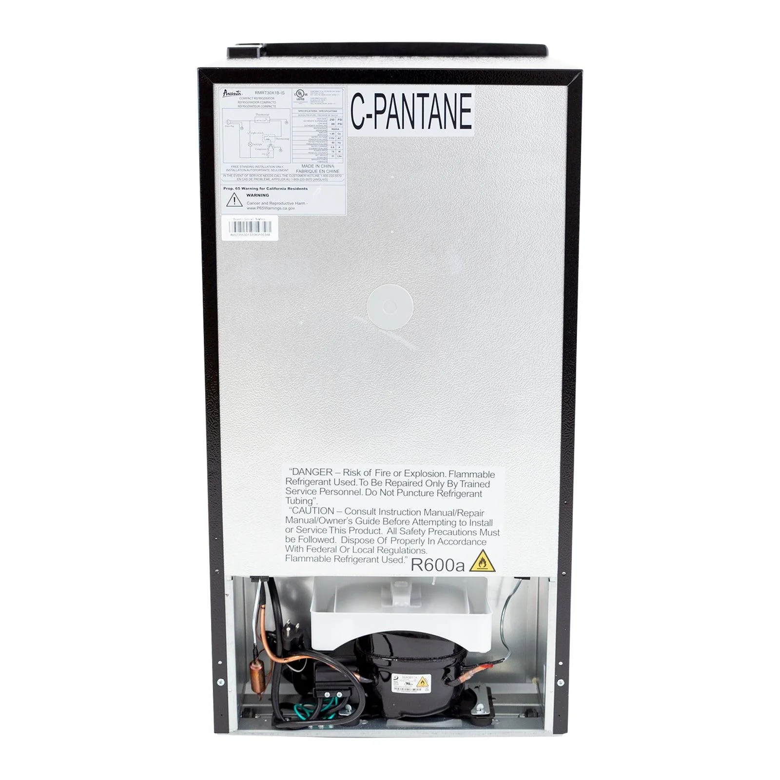 RMRT30X1BIS Avanti 3.0 Cu. Ft. Retro Compact Refrigerator - Black - Image 14