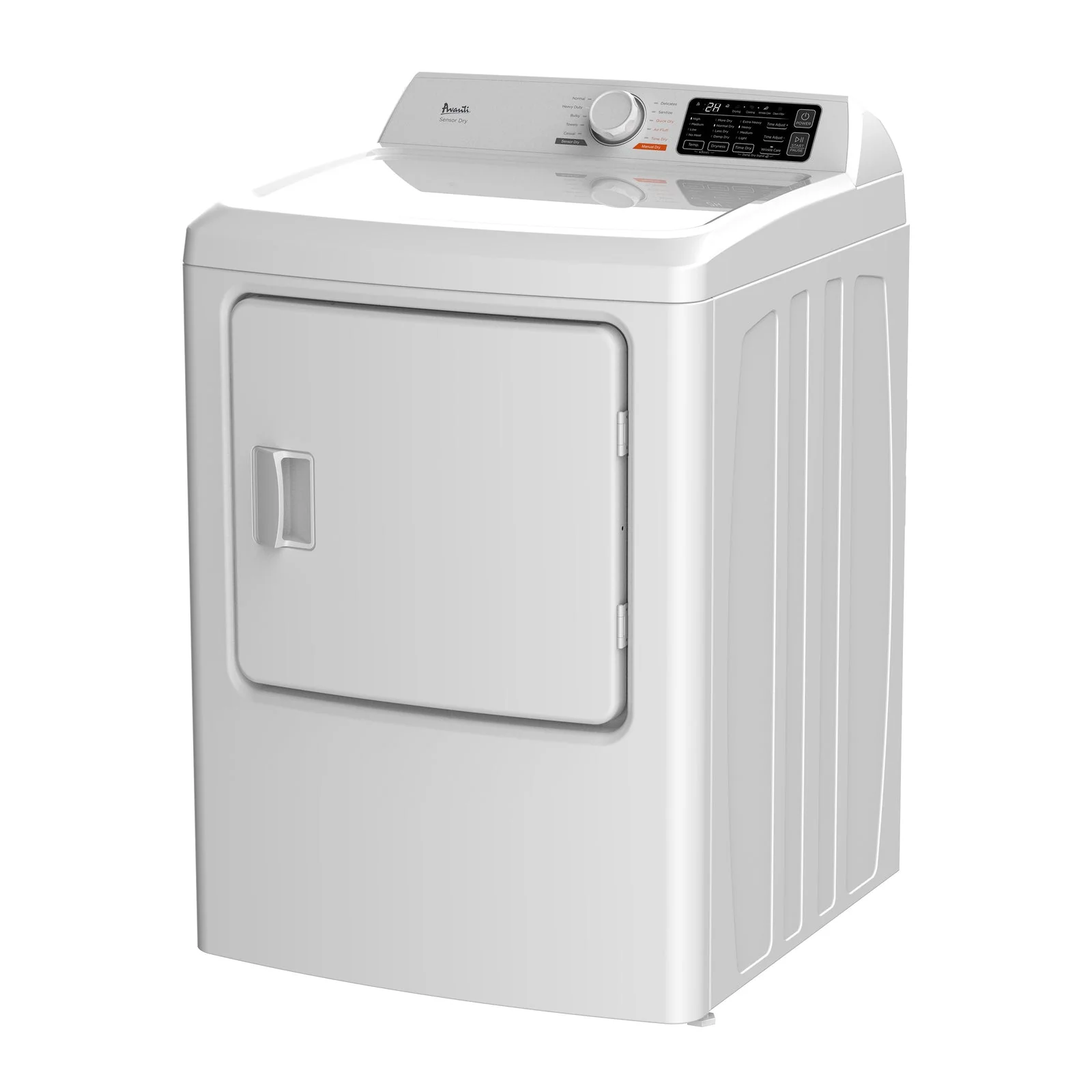 SED67D0W Avanti Front Load Electric Clothes Dryer, 6.7 cu. ft. Capacity - White / 6.7 cu. ft. - Image 2