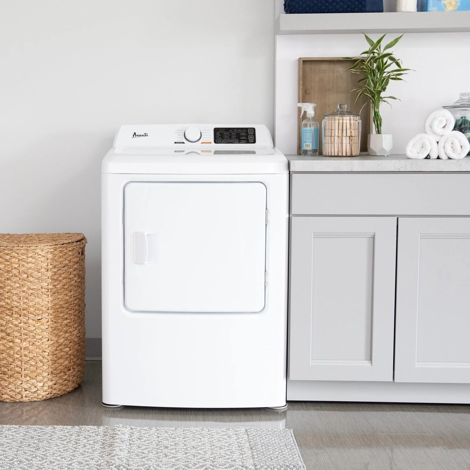 SED70D0W Avanti Front Load Electric Clothes Dryer, 7.0 cu. ft. Capacity - White / 7.0 cu. ft. - Image 3