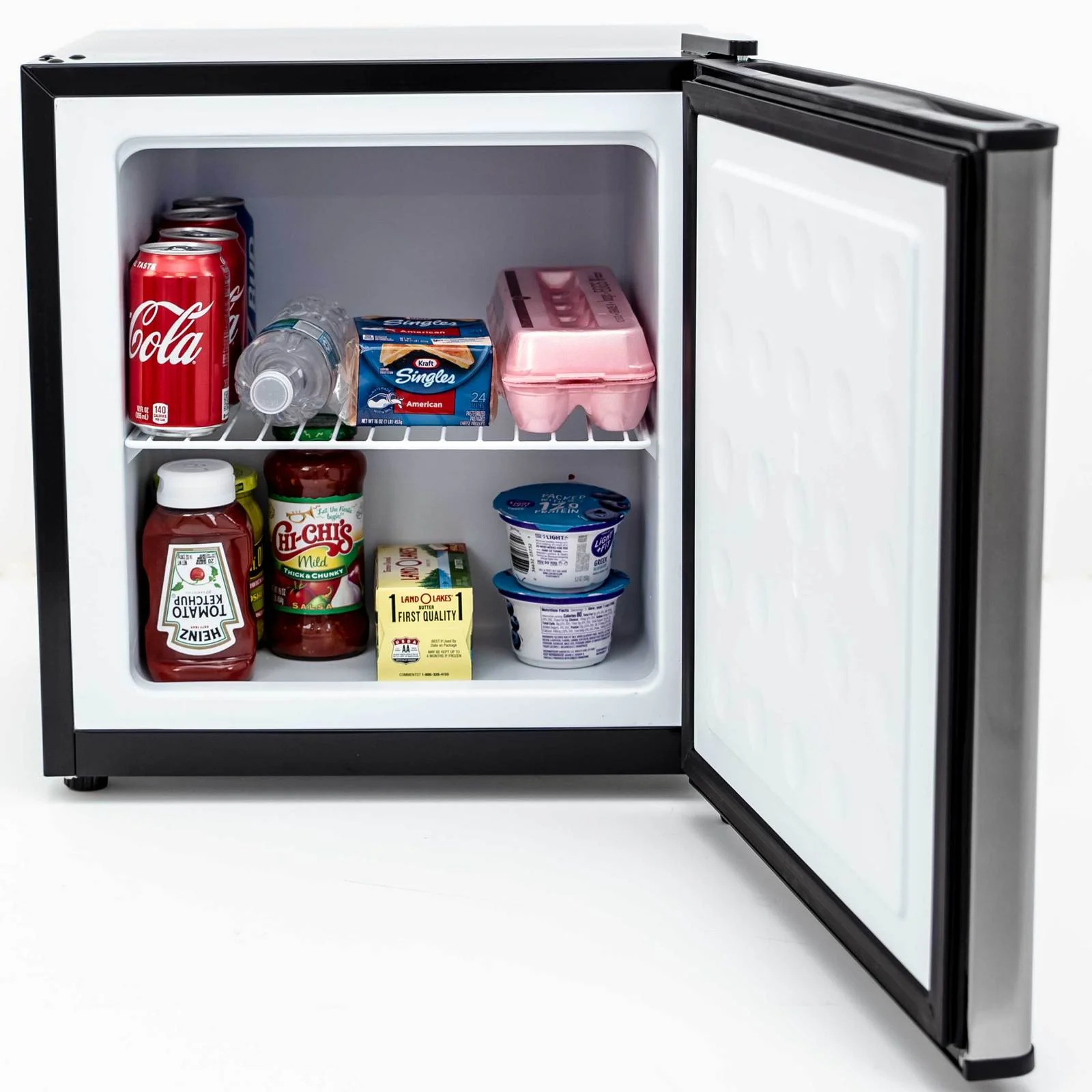 Avanti 1.4 cu. ft. Refrigerator or Freezer - Platinum finish with Black Cabinet / 1.4 cu. ft. - Image 2