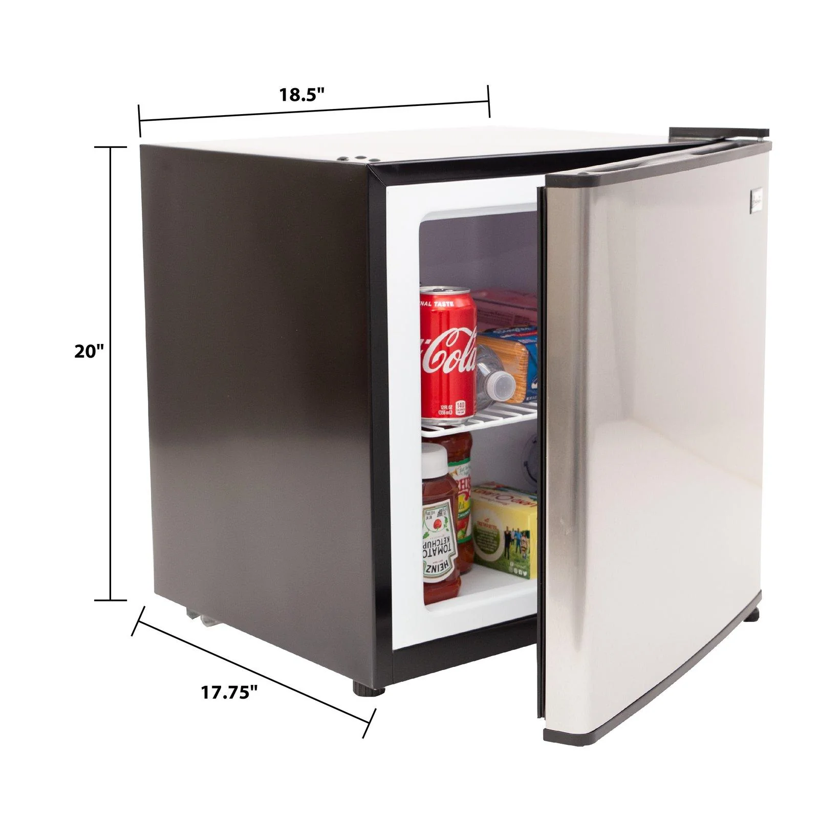 Avanti 1.4 cu. ft. Refrigerator or Freezer - Platinum finish with Black Cabinet / 1.4 cu. ft. - Image 8