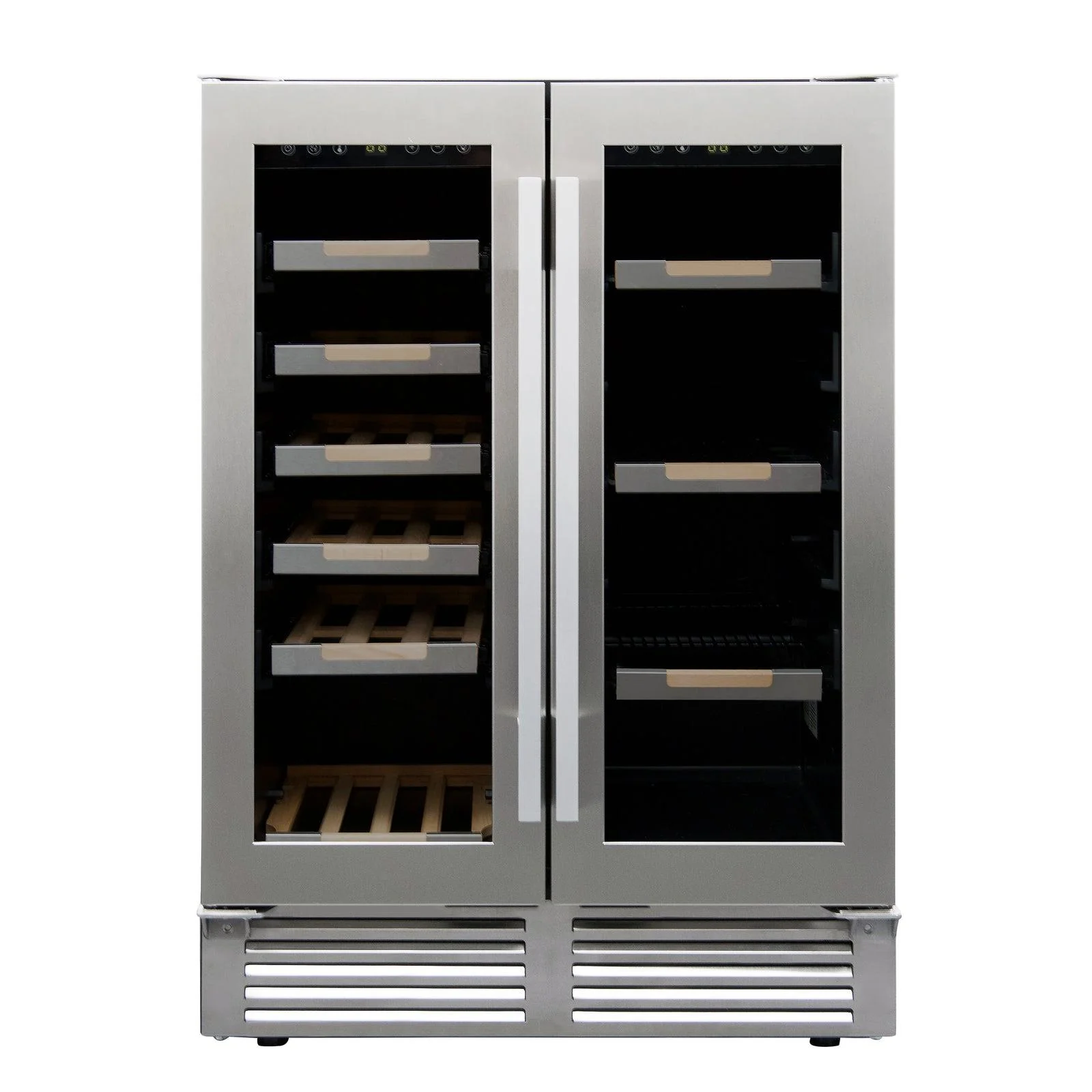WBE1956Z3S Avanti ELITE Side by Side Wine and Beverage Cooler - Stainless Steel / 19 Bottles / 56 12 oz. Cans - Image 9