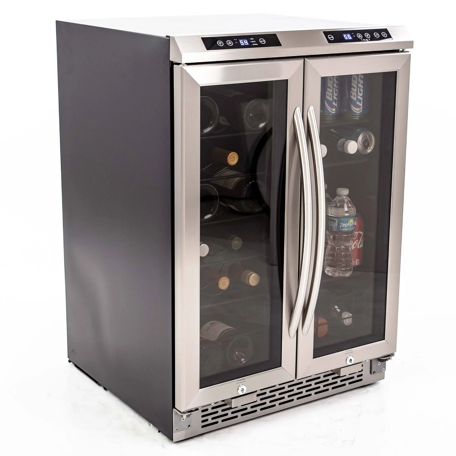 WBV19DZ Avanti 19 Bottle/66 Can Dual-Zone Wine u0026 Beverage Center - Stainless Steel / 3 cu. ft. - Image 3