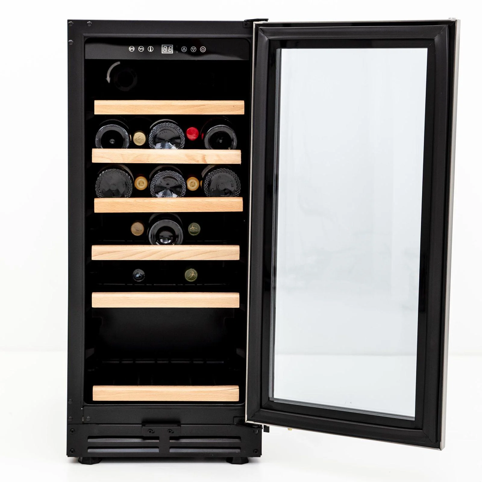 Avanti 30 Bottle Wine Cooler - Stainless Steel with Black Cabinet / 30 Bottles - Image 2