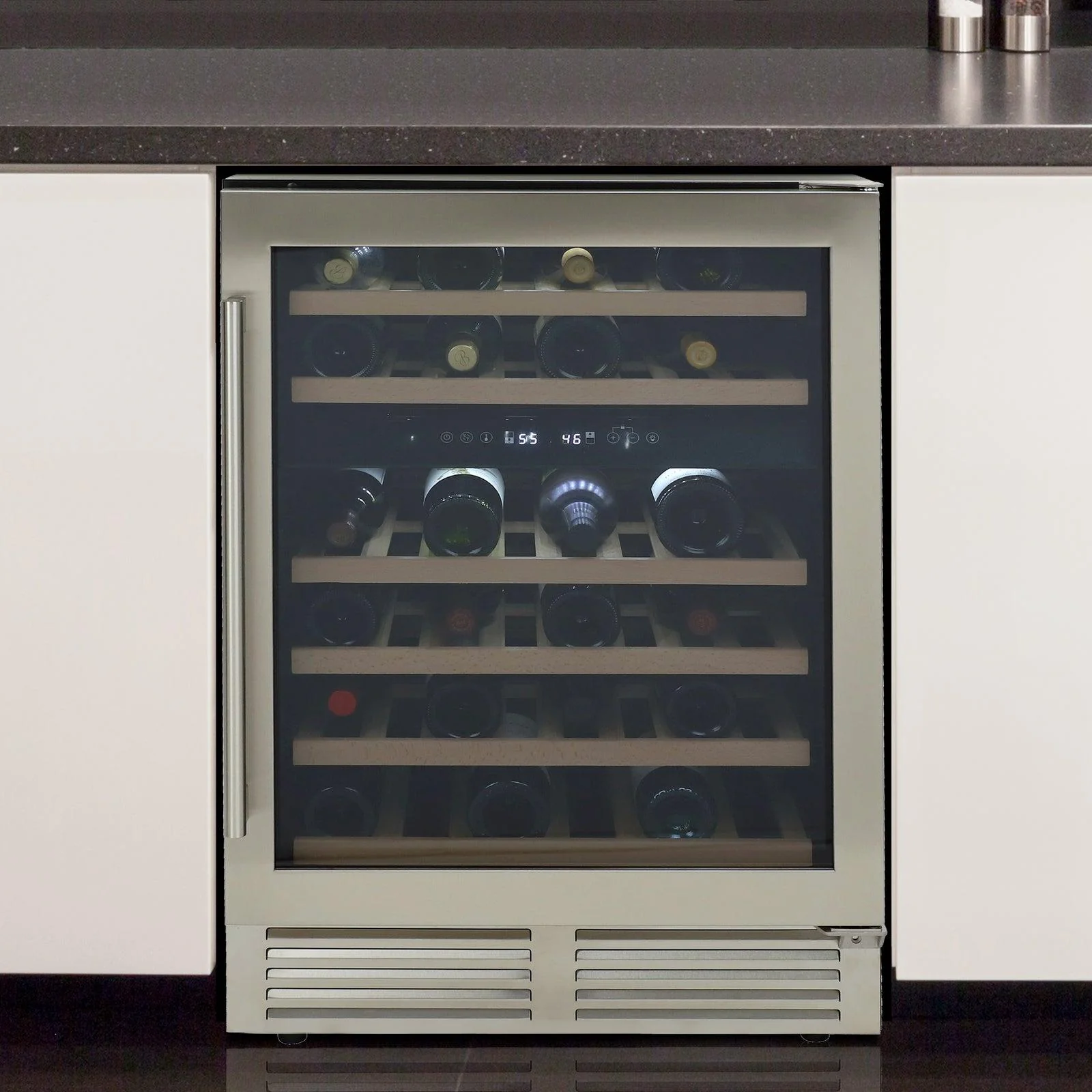 WCD46DZ3S Avanti DESIGNER Series Dual-Zone Wine Cooler, 46 Bottle Capacity - Stainless Steel / 46 Bottles - Image 16