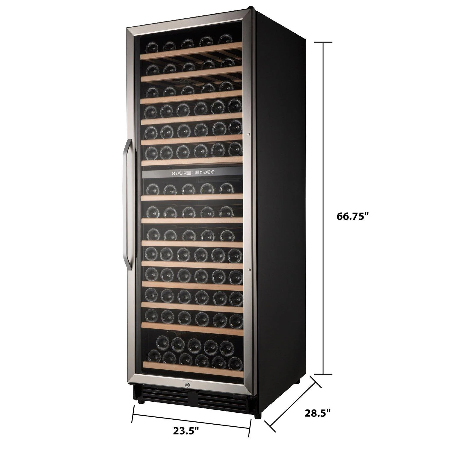 WCF148DE3S Avanti 148 Bottle Dual-Zone Wine Cooler - Stainless Steel / 148 Bottles - Image 6