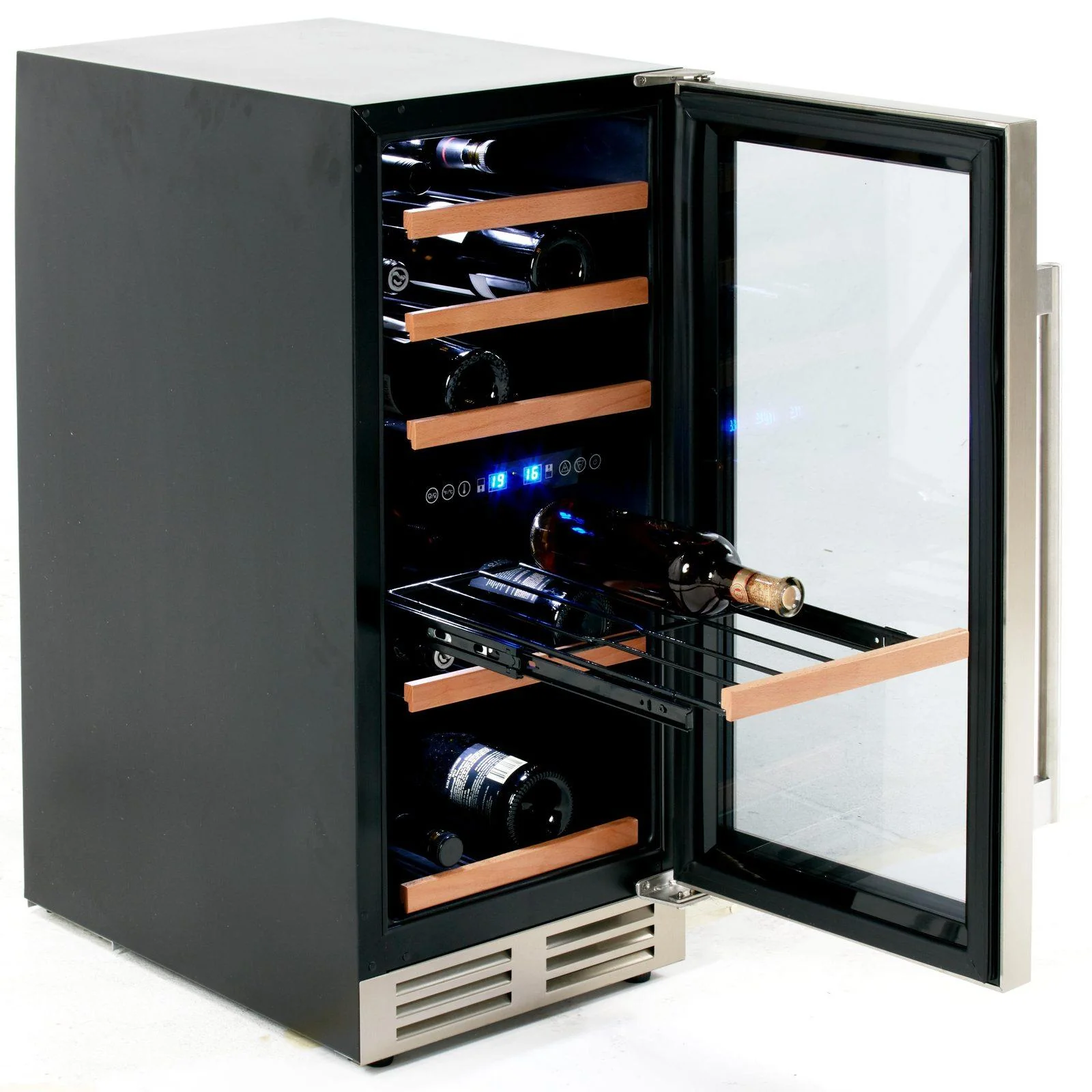 WCF282E3SD Avanti 28 Bottle DESIGNER Series Dual-Zone Wine Cooler - Stainless Steel / 28 Bottles - Image 2