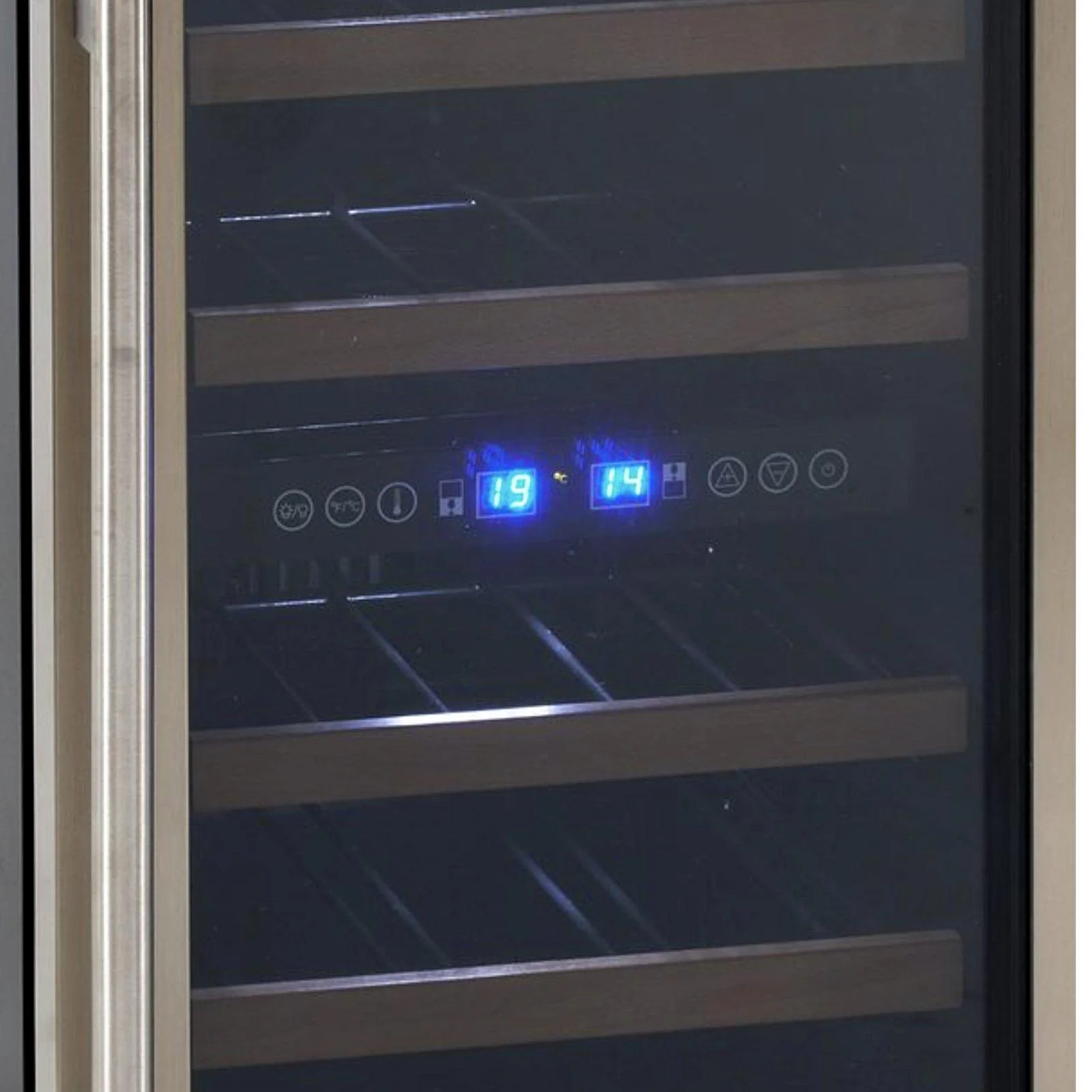 WCF282E3SD Avanti 28 Bottle DESIGNER Series Dual-Zone Wine Cooler - Stainless Steel / 28 Bottles - Image 4