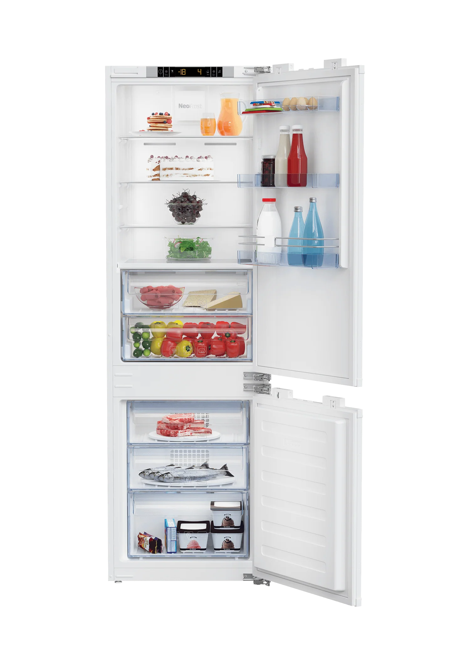 Beko BBBF2410 24" Freezer Bottom Built-In Refrigerator