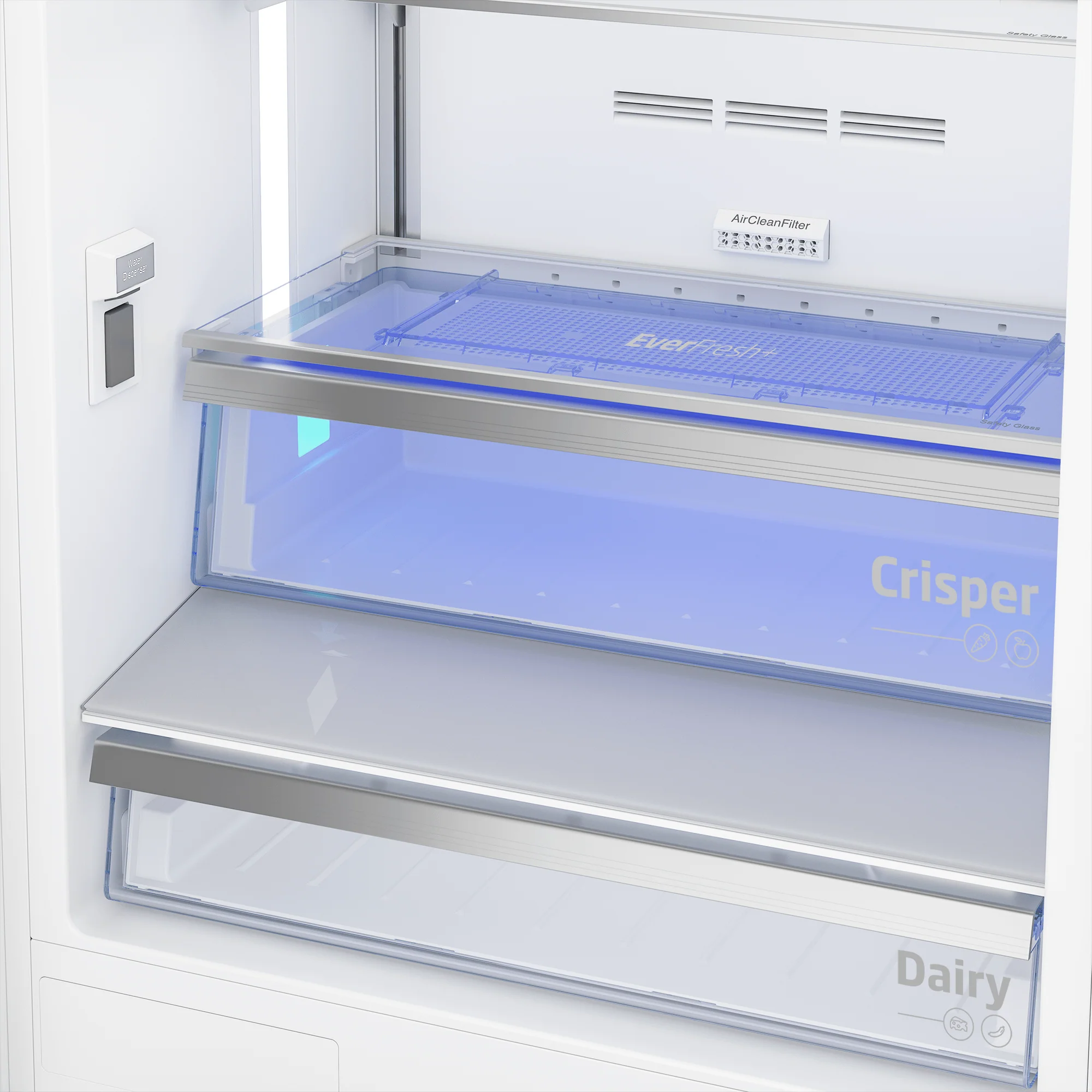Beko BBBF3019WE 30'', Bottom Freezer Built-In Refrigerator with - - Image 3