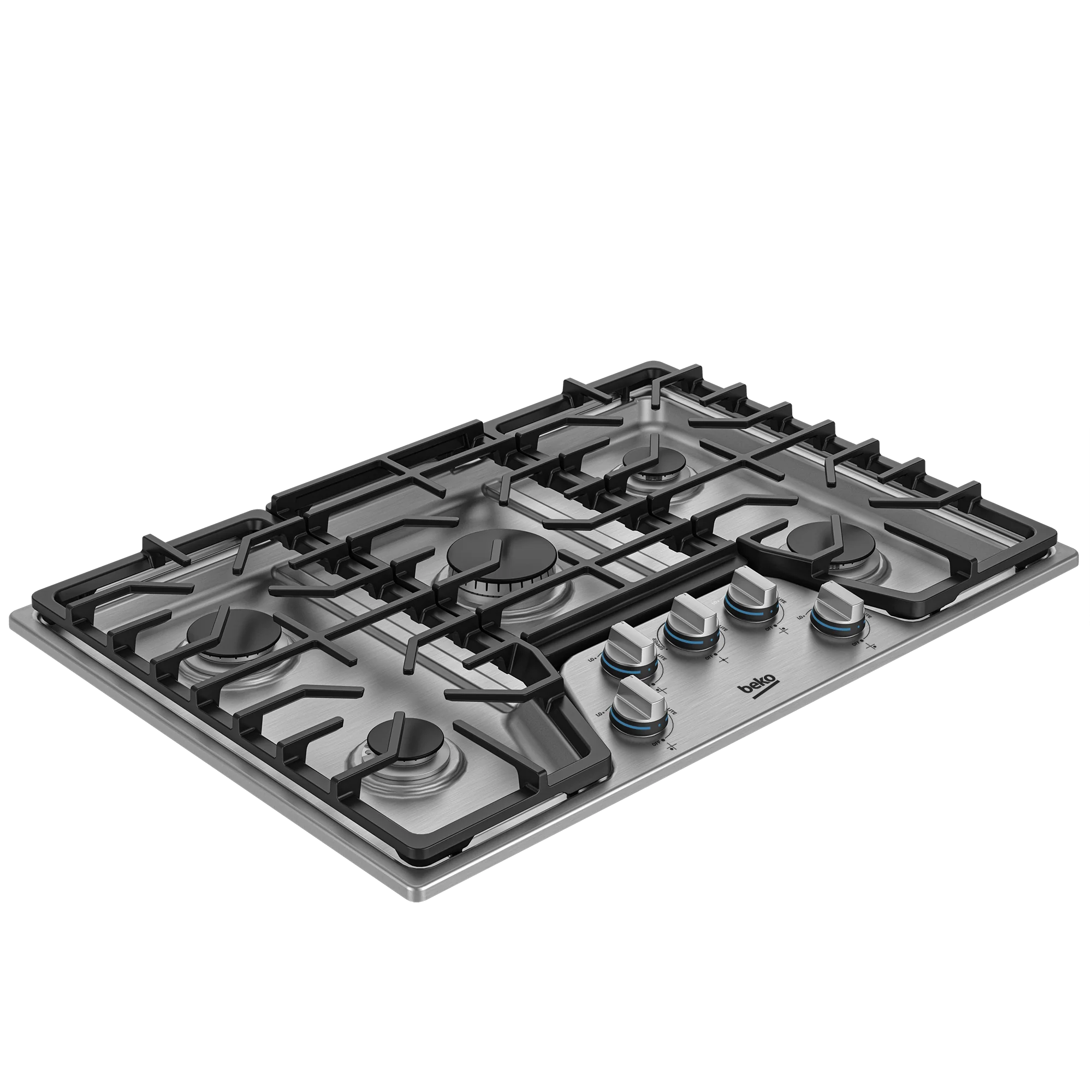 Beko BCTG30500SS 30" Built-In Gas Cooktop with 5 Burners - Image 2