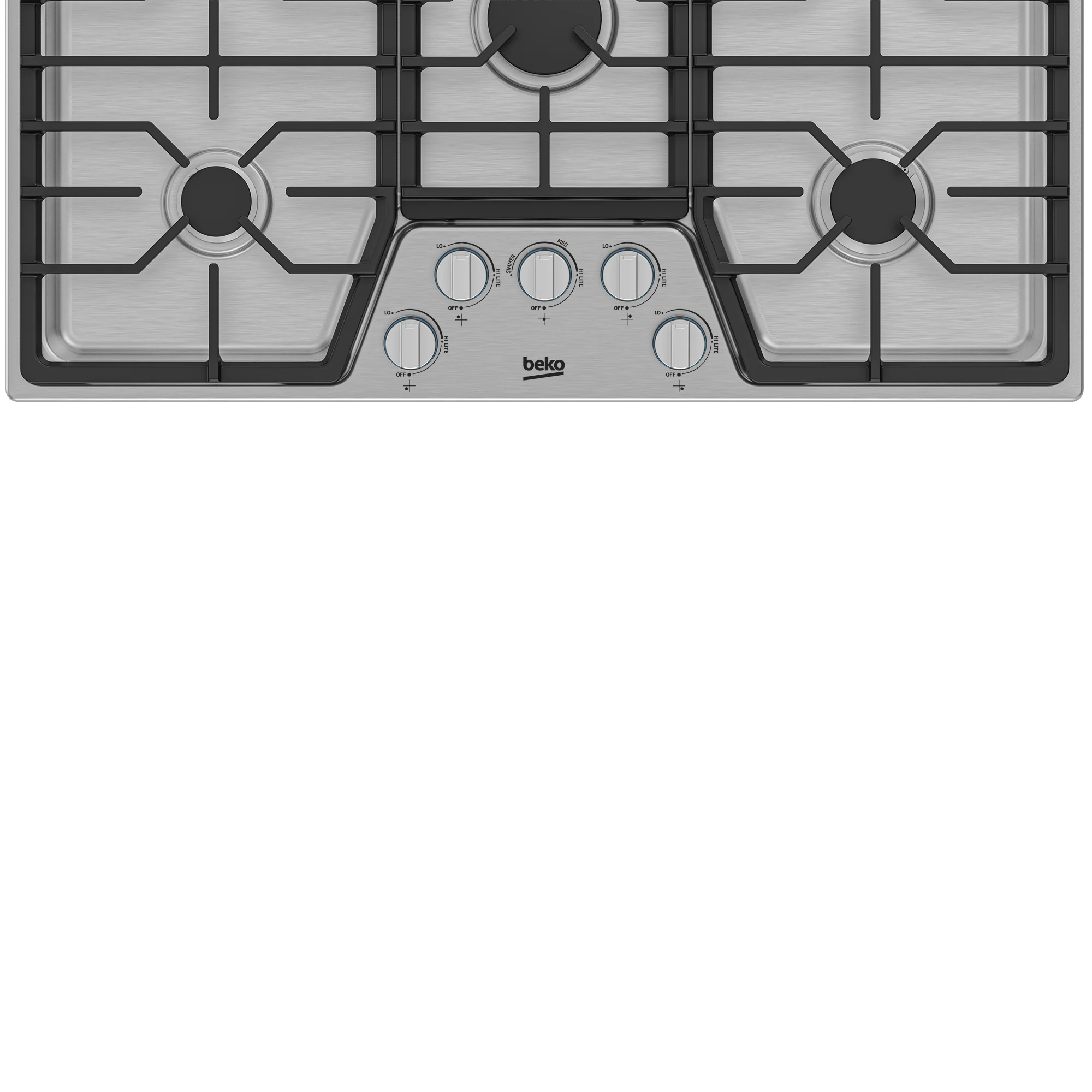 Beko BCTG36500SS 36" Built-In Gas Cooktop with 5 Burners - Image 6