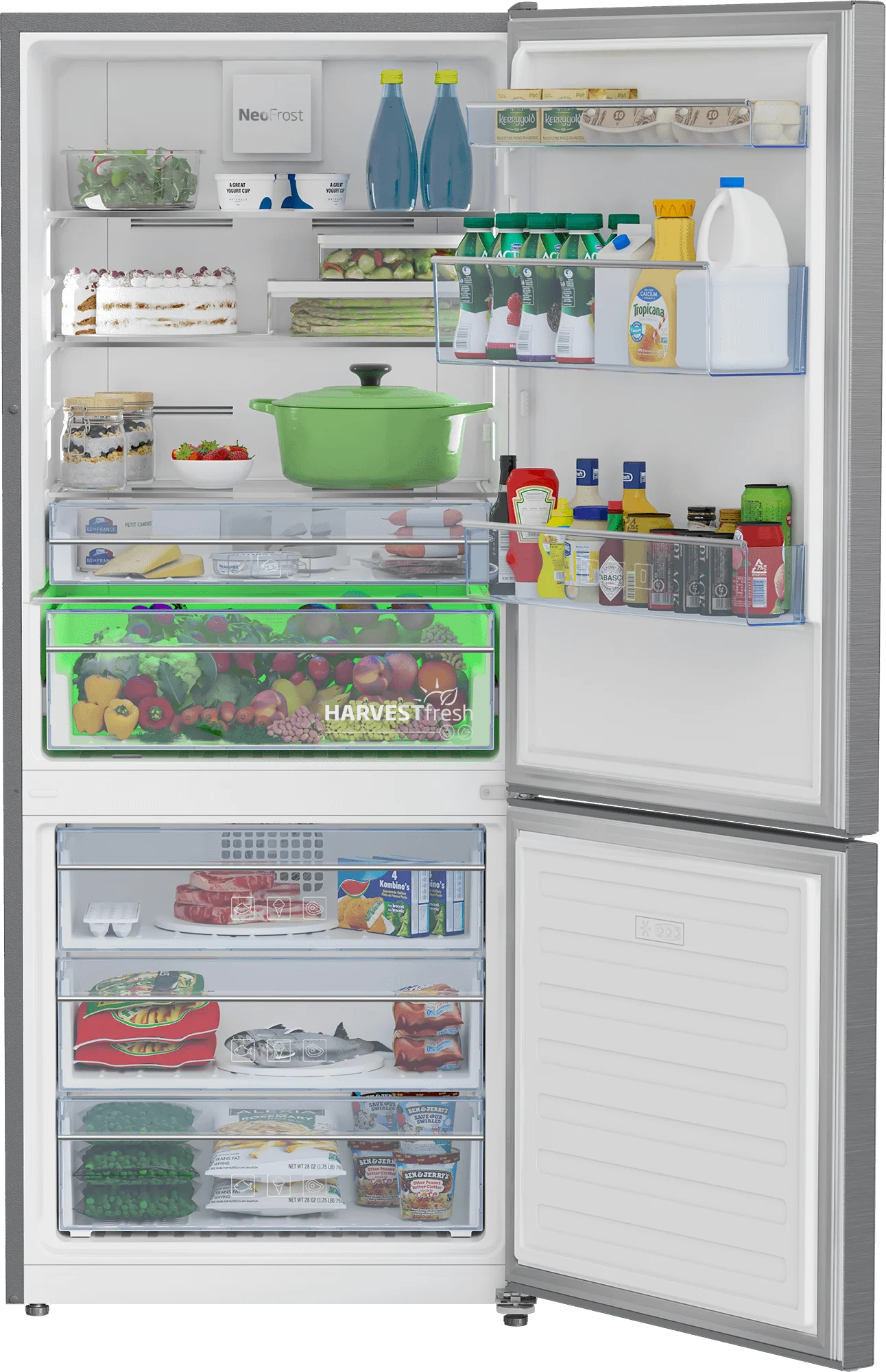 Beko BFBF2815SS 28" Bottom Freezer Refrigerator - Image 3