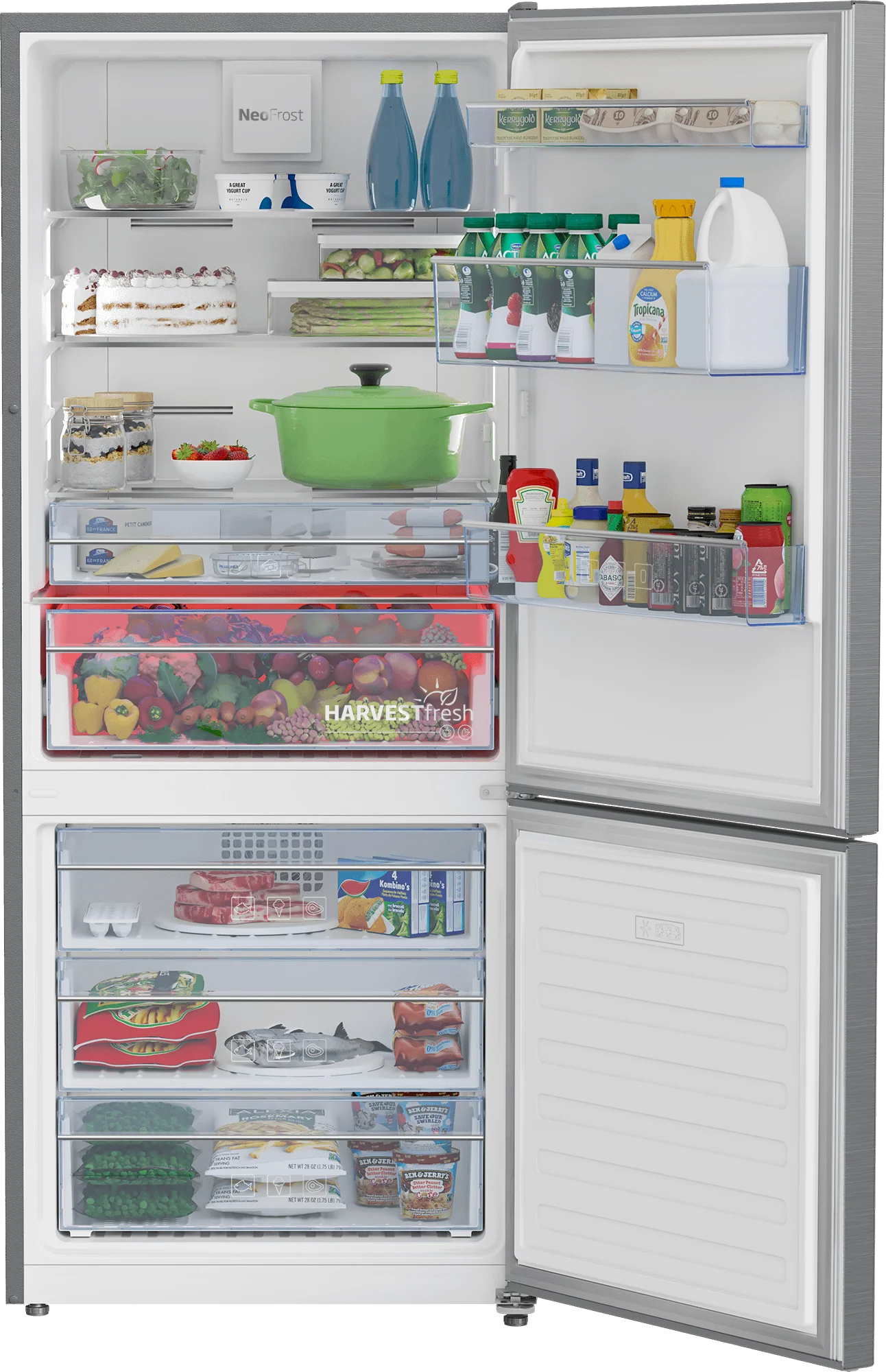 Beko BFBF2815SS 28" Bottom Freezer Refrigerator - Image 4
