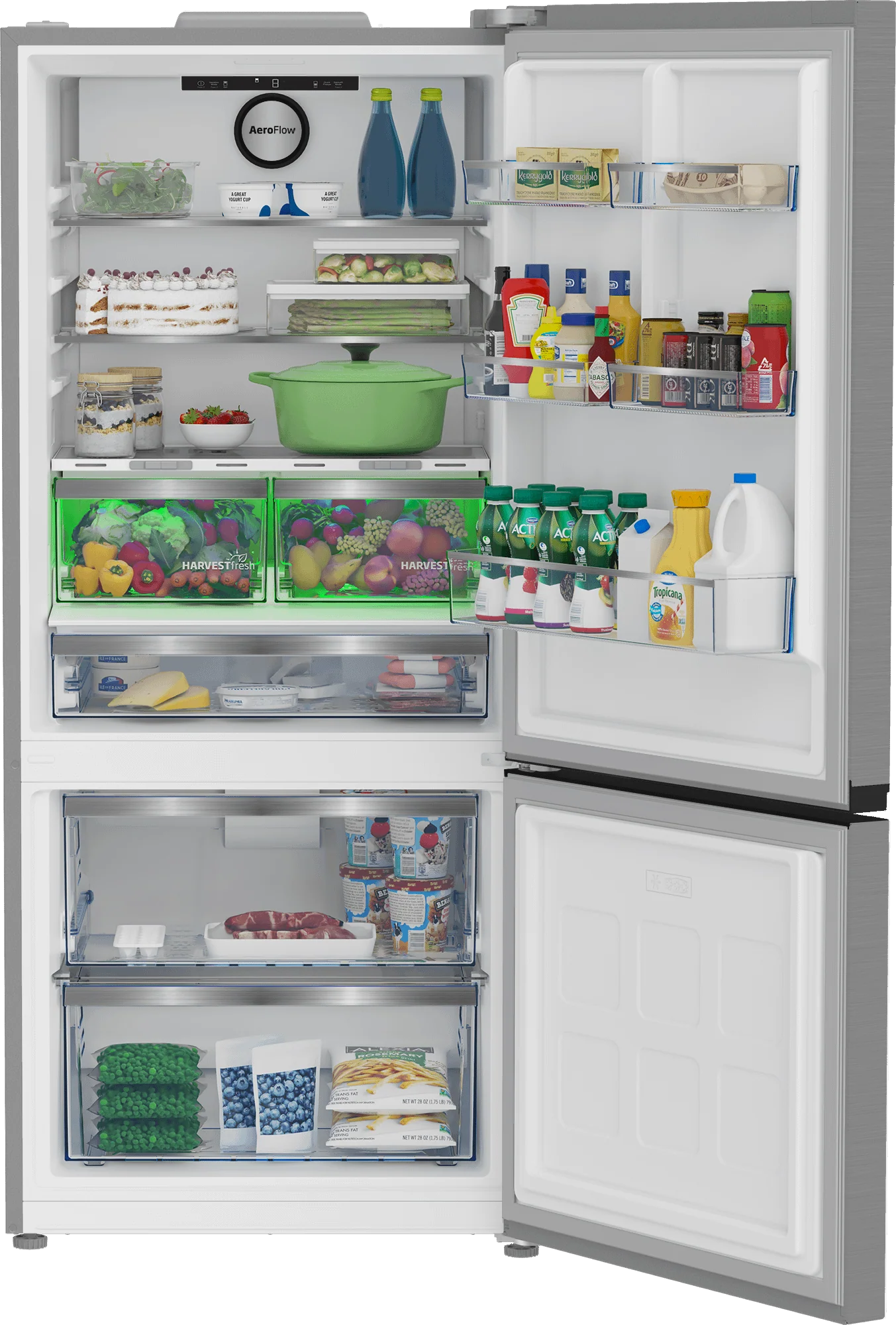 Beko BFBF30116SS 30" Bottom Freezer Refrigerator - Image 3