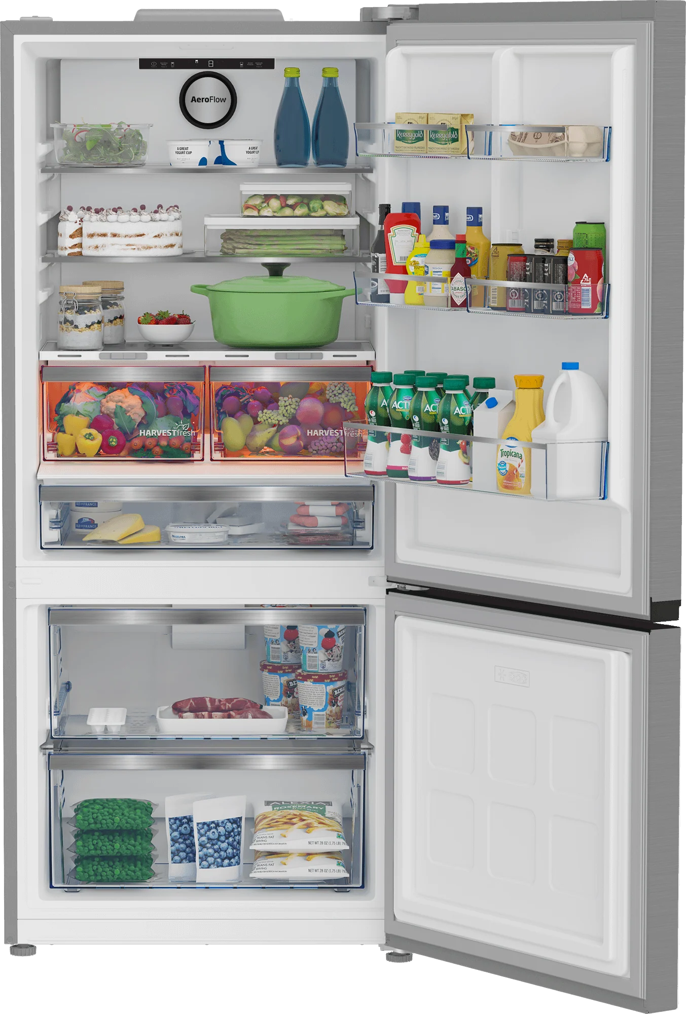 Beko BFBF30116SS 30" Bottom Freezer Refrigerator - Image 4