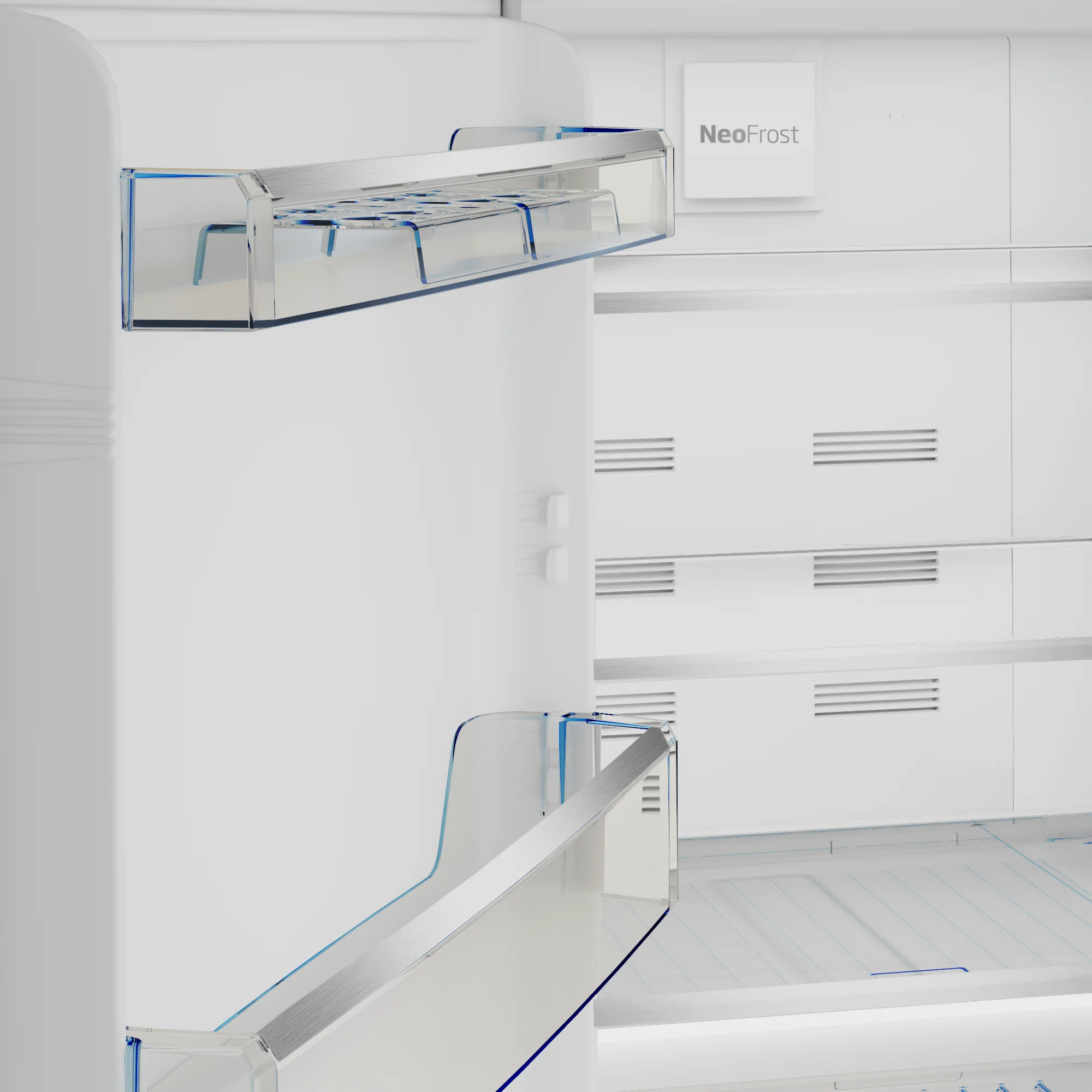 30" Freezer Bottom Stainless Steel Refrigerator (Left Hinge) - Image 8