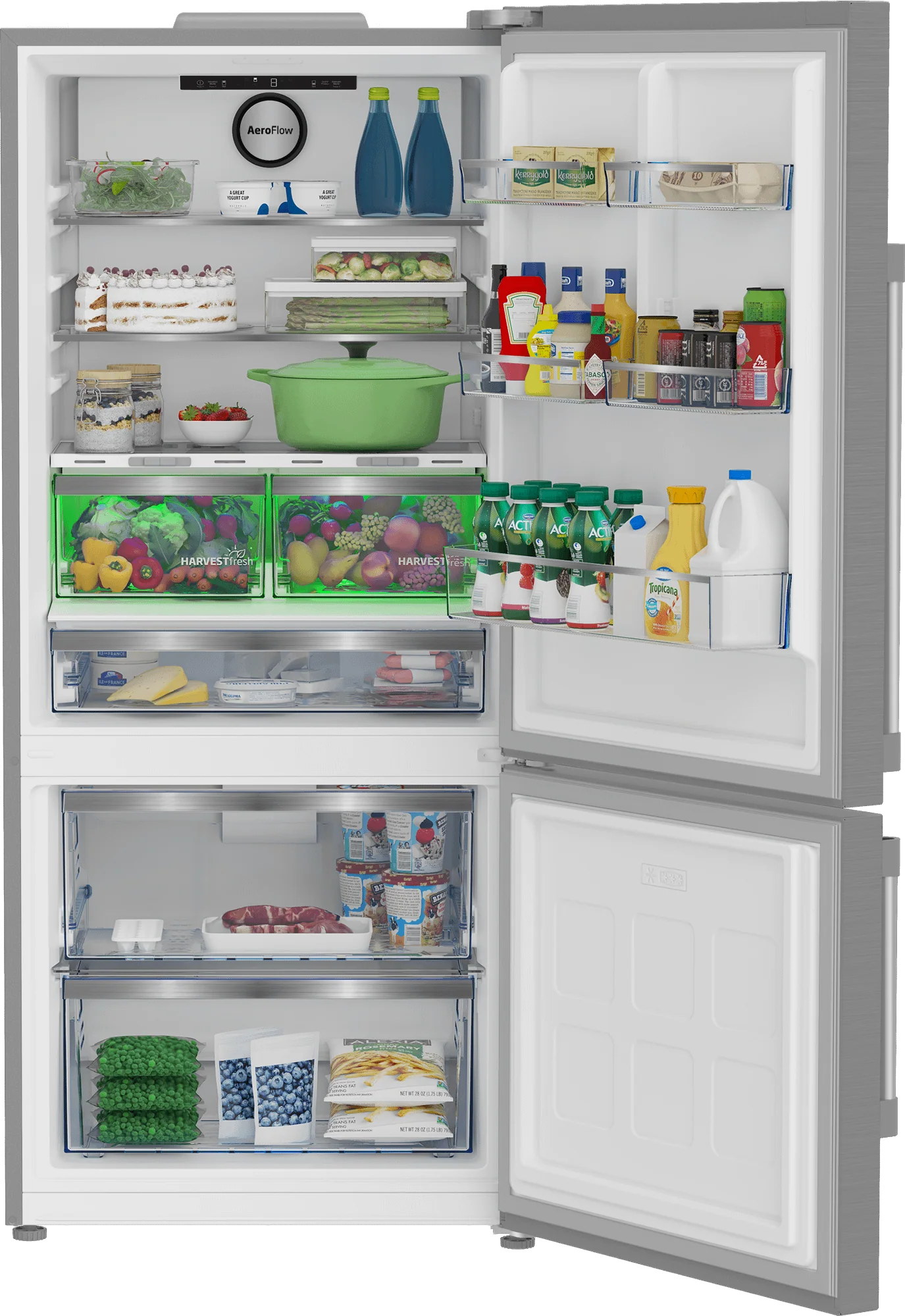 Beko BFBF30216SS 30" Bottom Freezer Refrigerator - Image 3