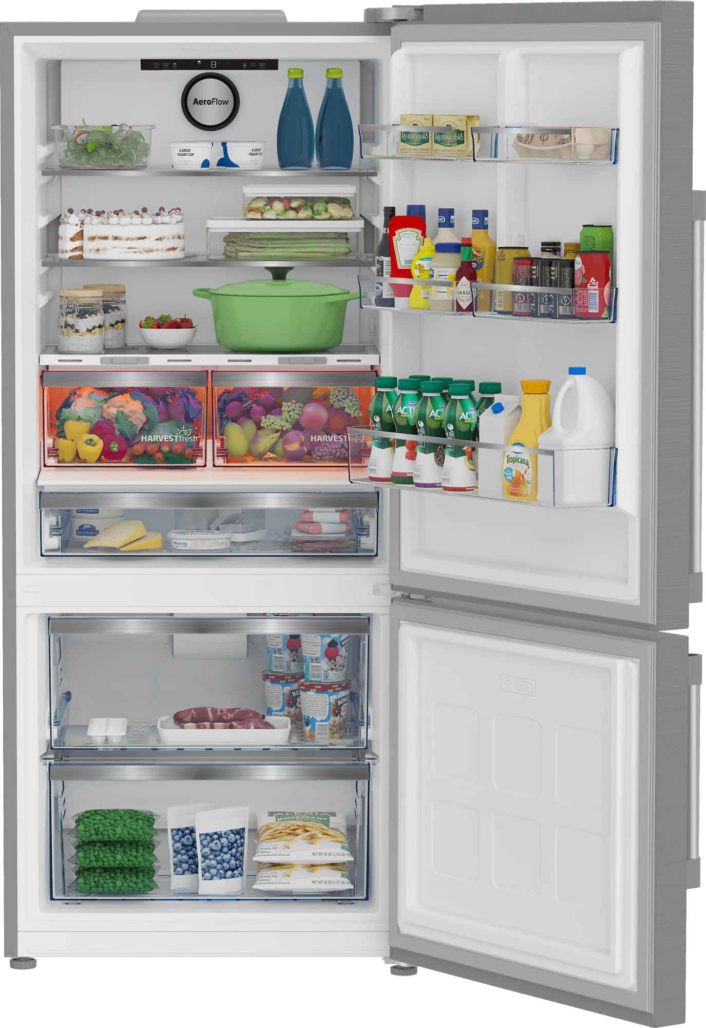 Beko BFBF30216SS 30" Bottom Freezer Refrigerator - Image 4