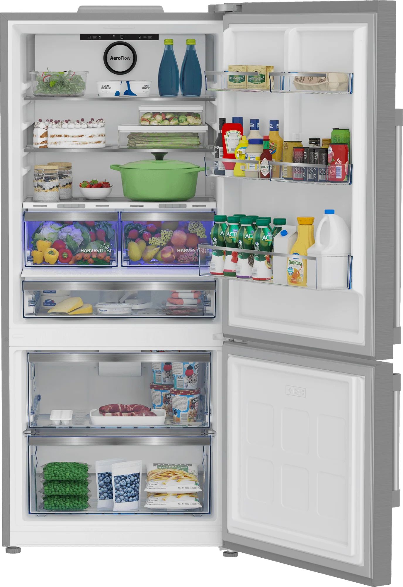 Beko BFBF30216SS 30" Bottom Freezer Refrigerator - Image 5