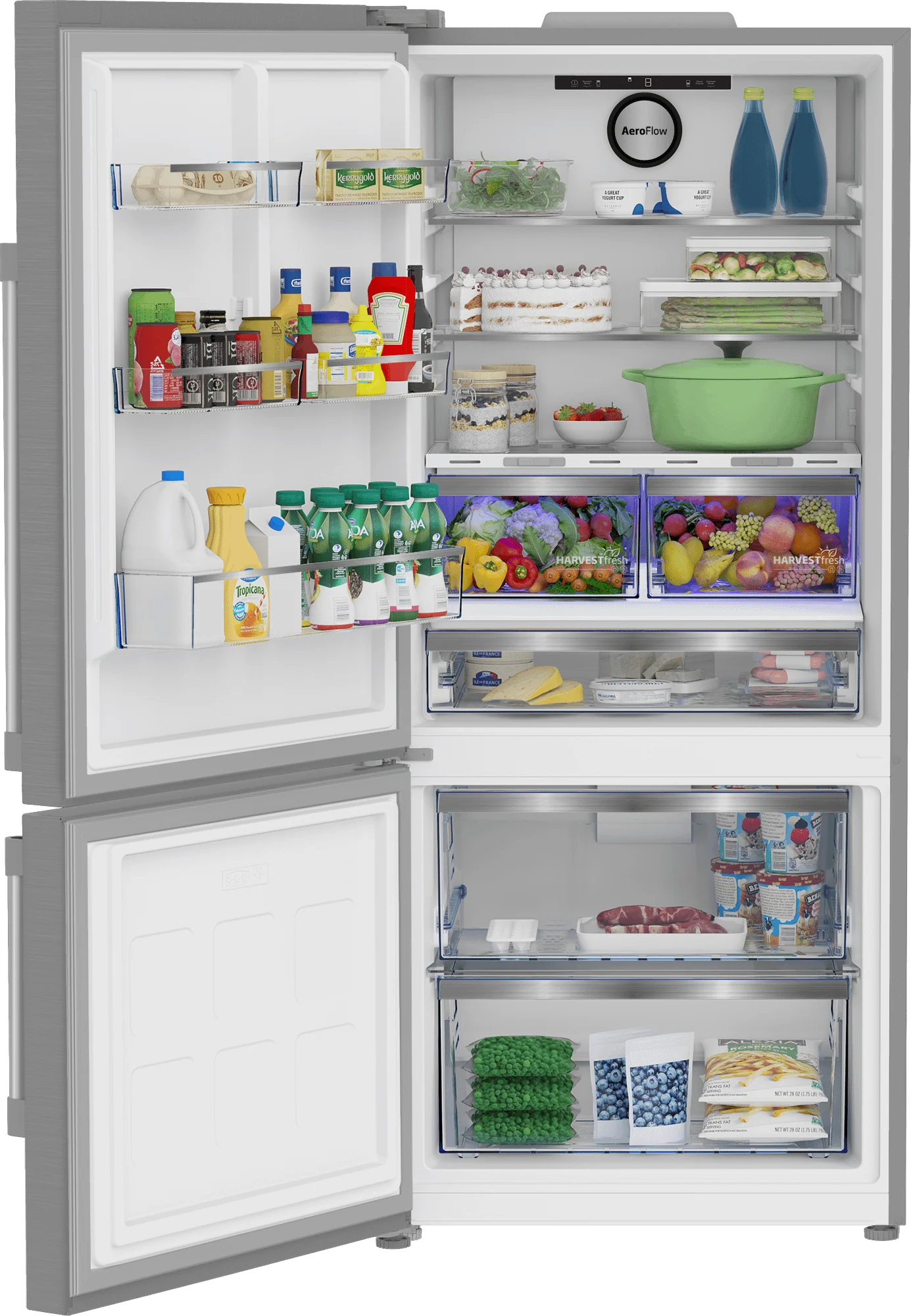 Beko BFBF30216SSL 30" Bottom Freezer Refrigerator - Image 5