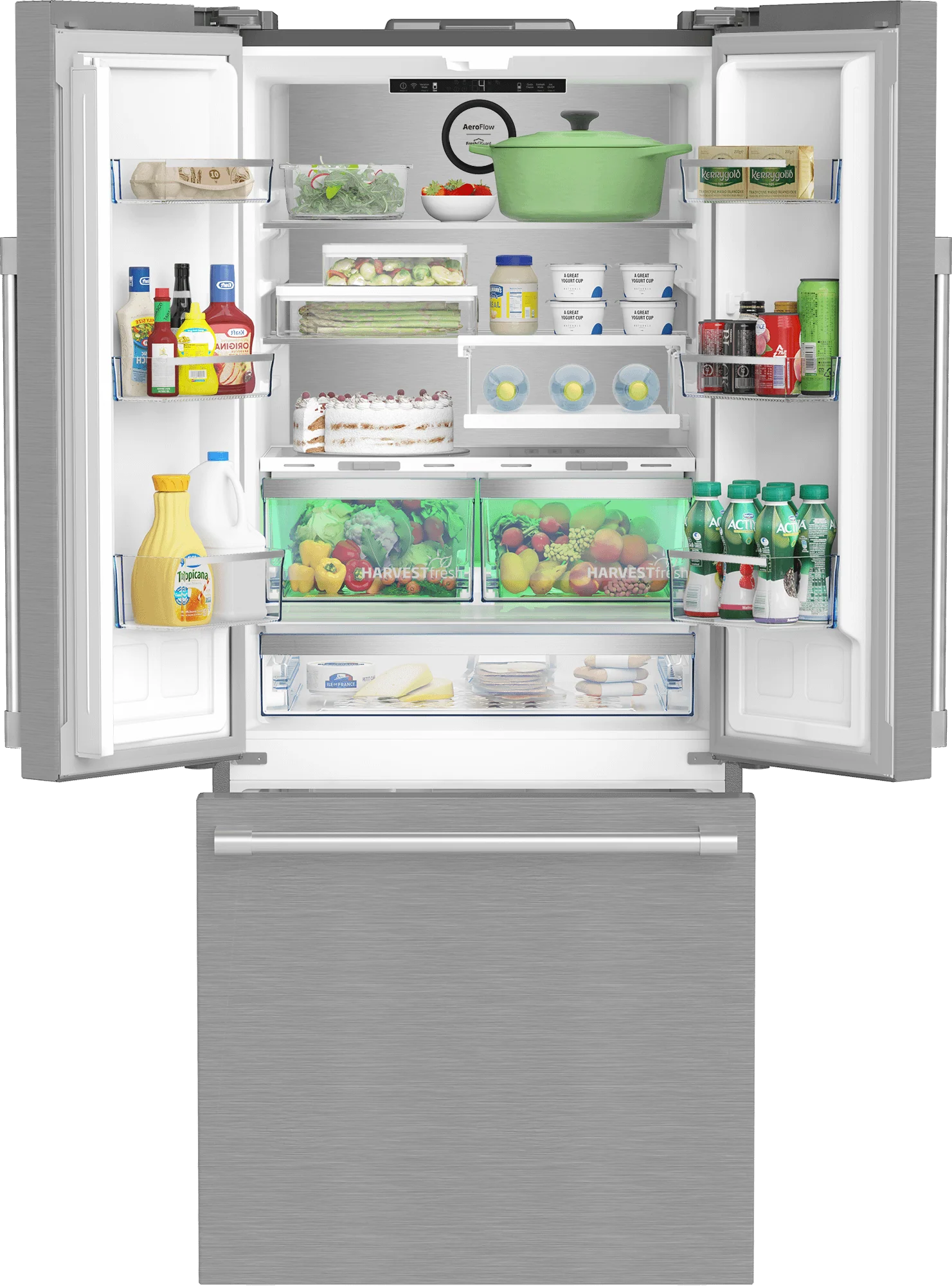 Beko BFFD30216SSIM 30" French Door Refrigerator - Image 3