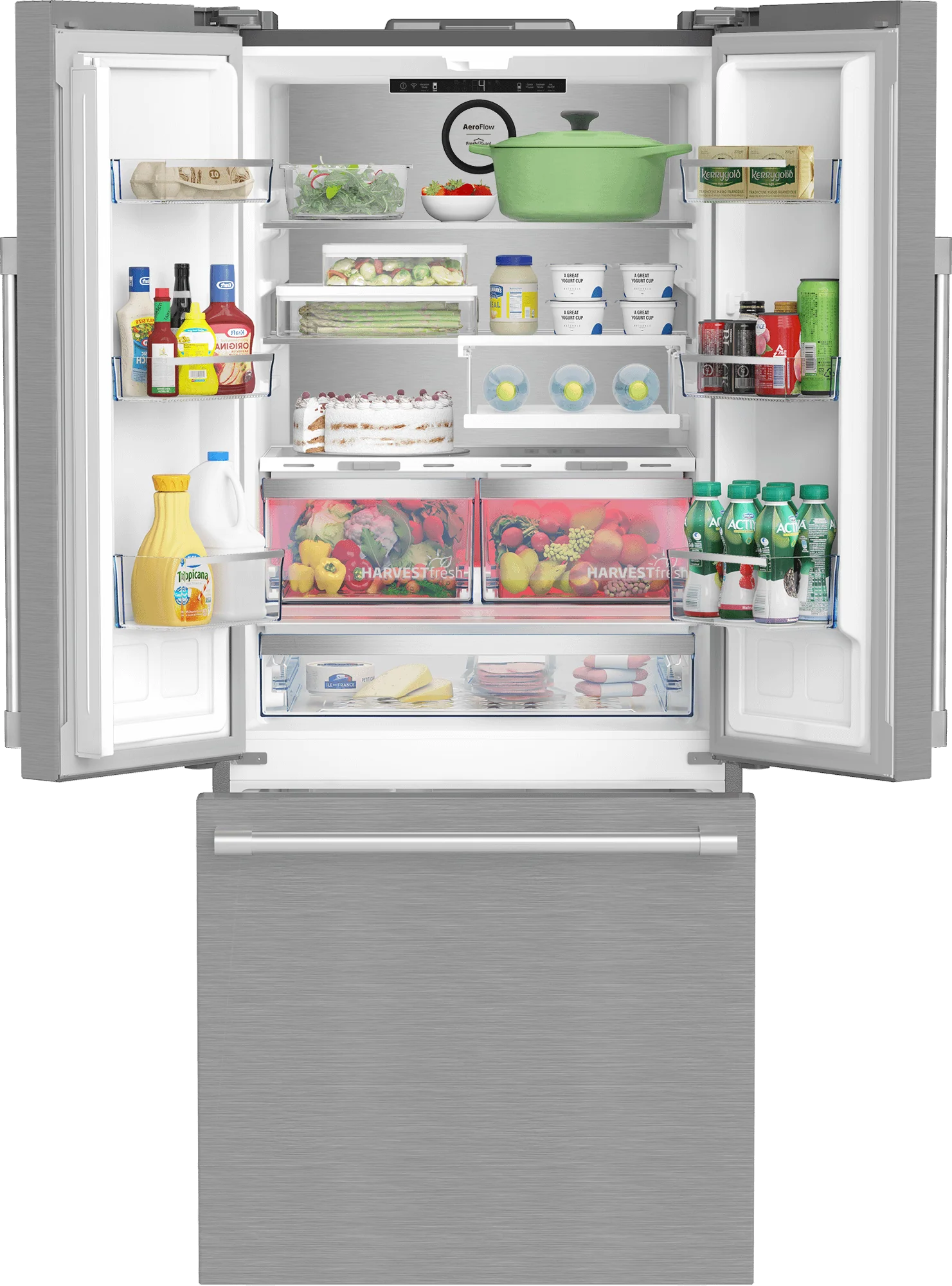 Beko BFFD30216SSIM 30" French Door Refrigerator - Image 4