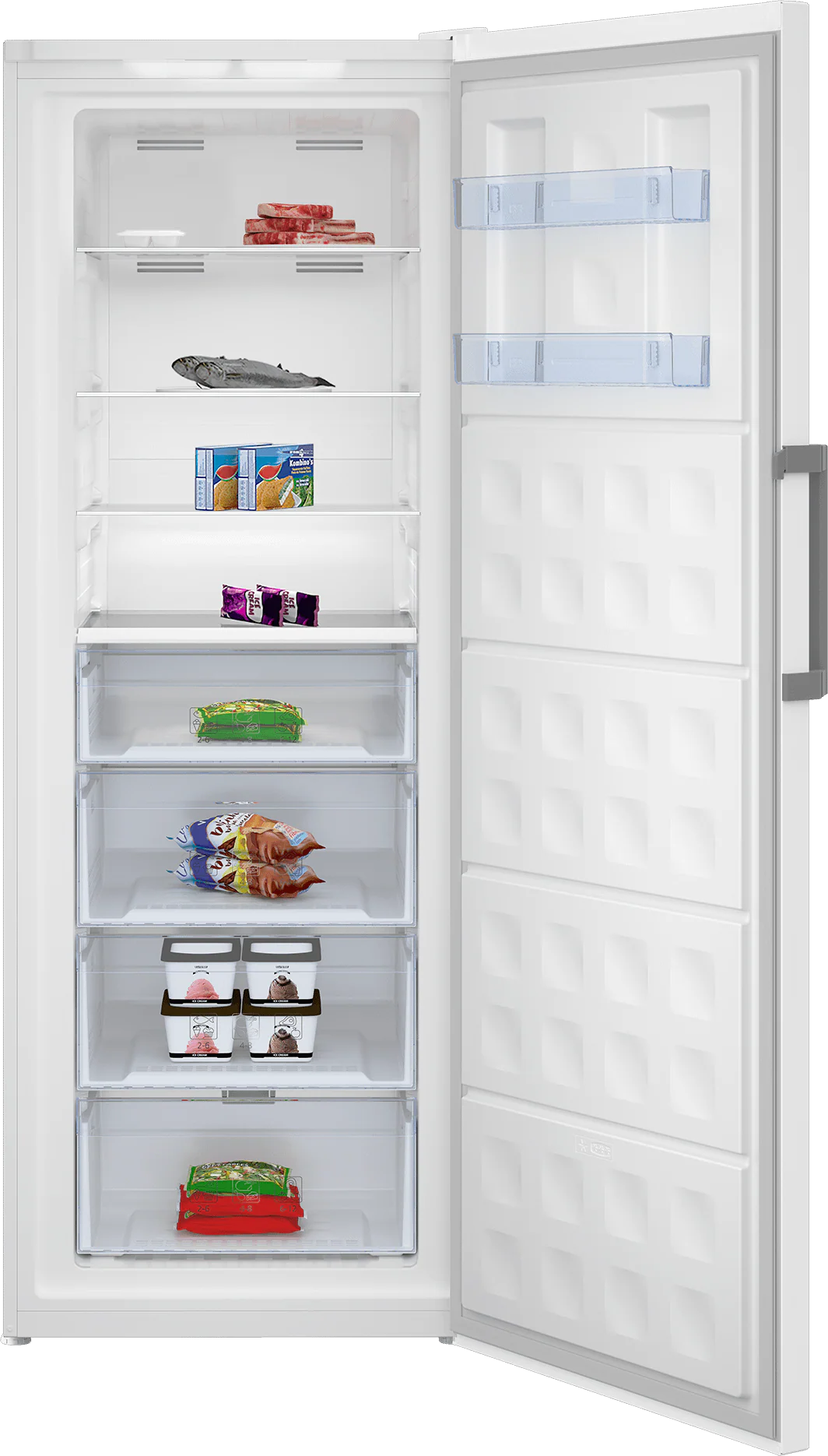 Beko BUFR2715WH 28" White Upright Freezer - Image 3