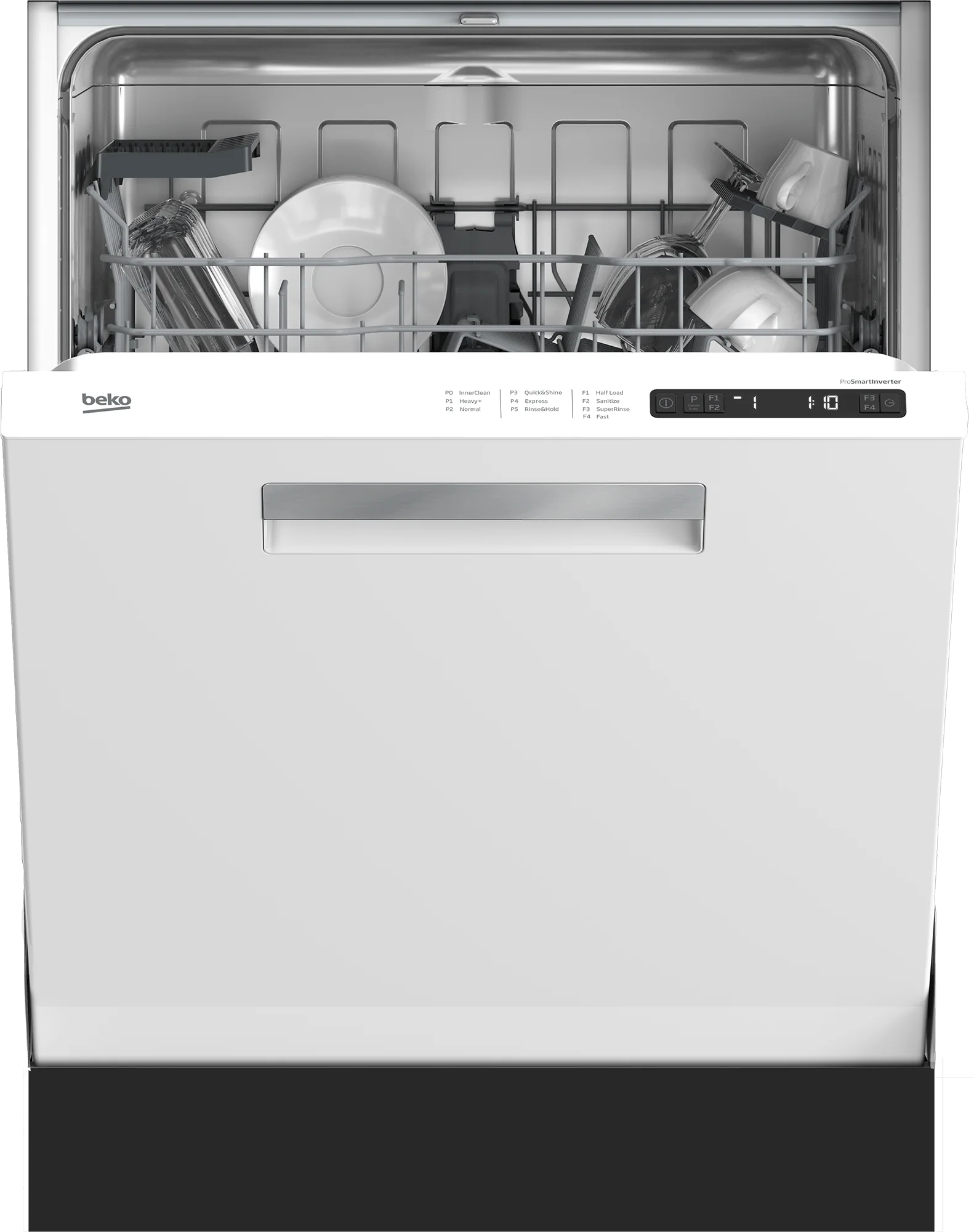 Beko DDN25402W Full Size Dishwasher with (14 place settings, 48.0