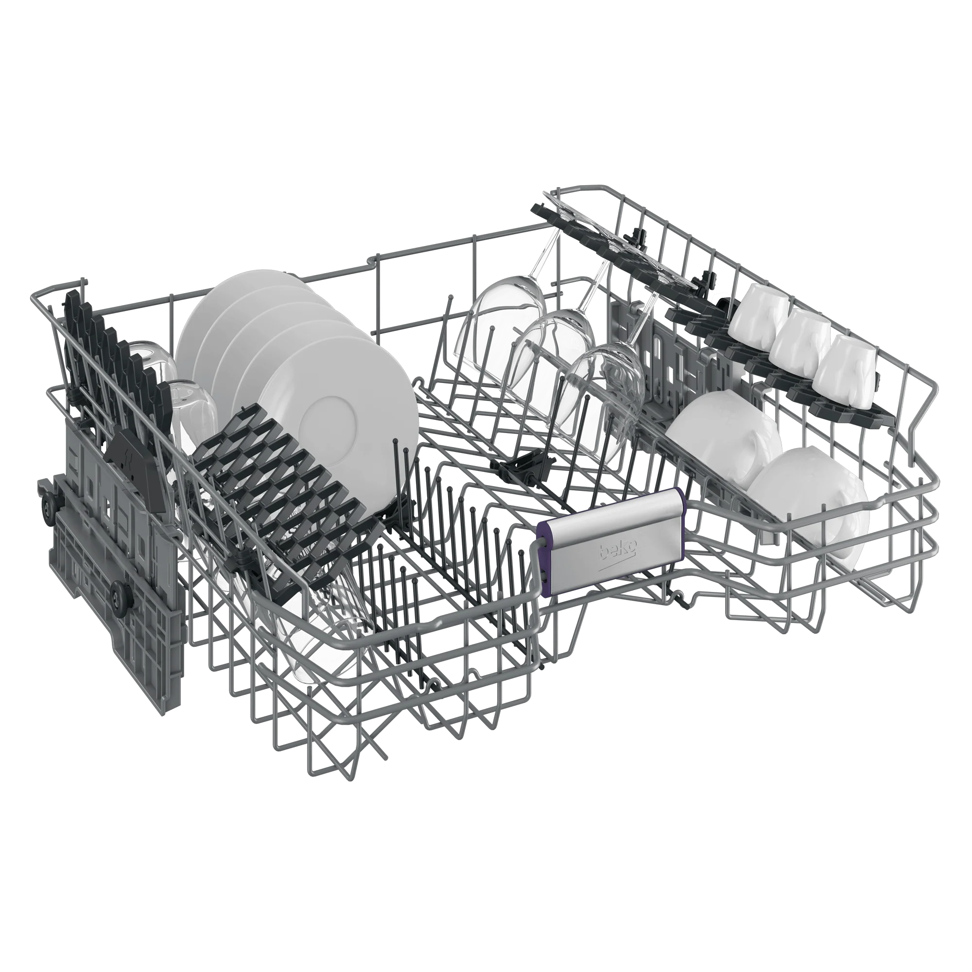 Beko DDT38530XWS Tall Tub Stainless Dishwasher, 16 place settings, 45 dBa, Top Control With Water Softener - Image 4