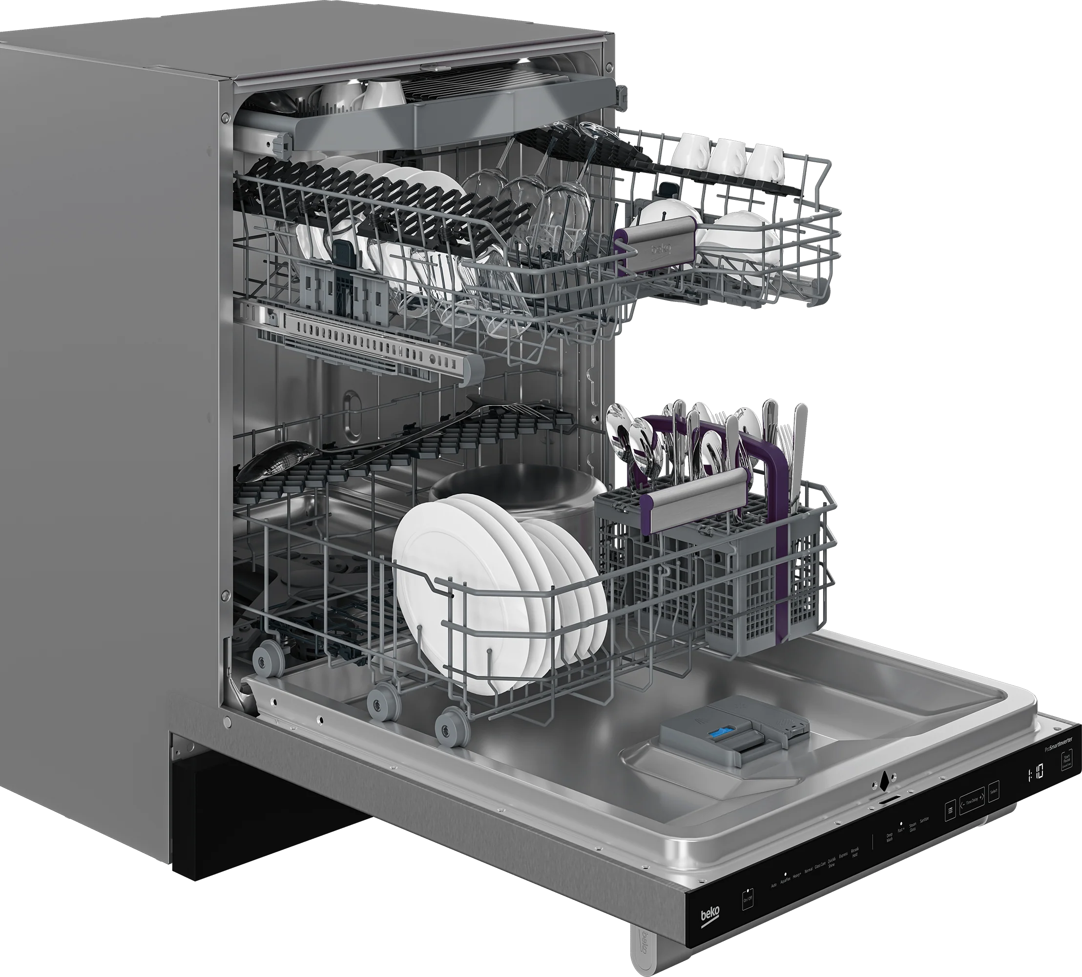 Beko DDT38532X Tall Tub Dishwasher with (16 place settings, 45.0 - Image 3