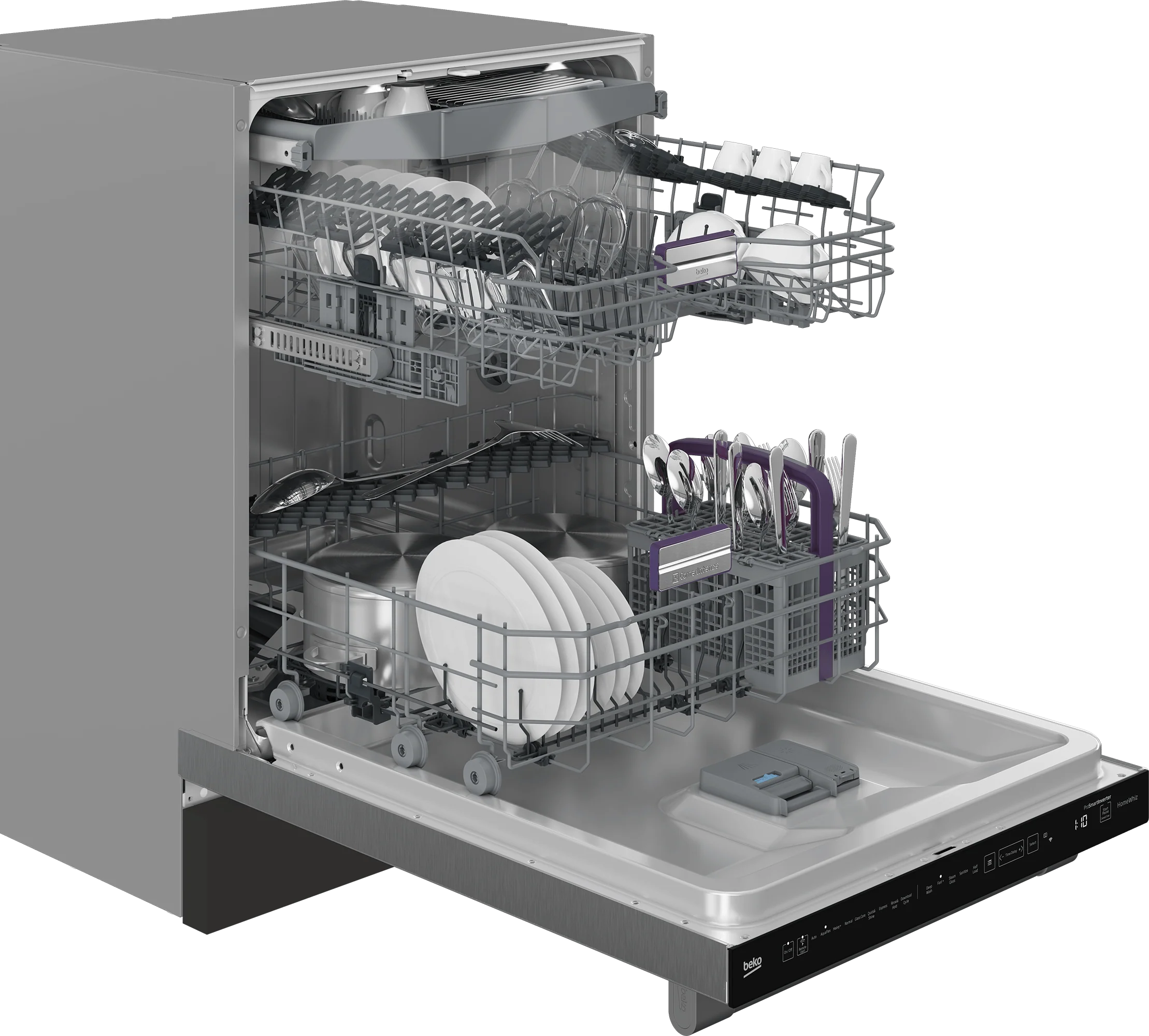 Beko DDT39434X Tall Tub Dishwasher with (16 place settings, 39.0 - Image 10