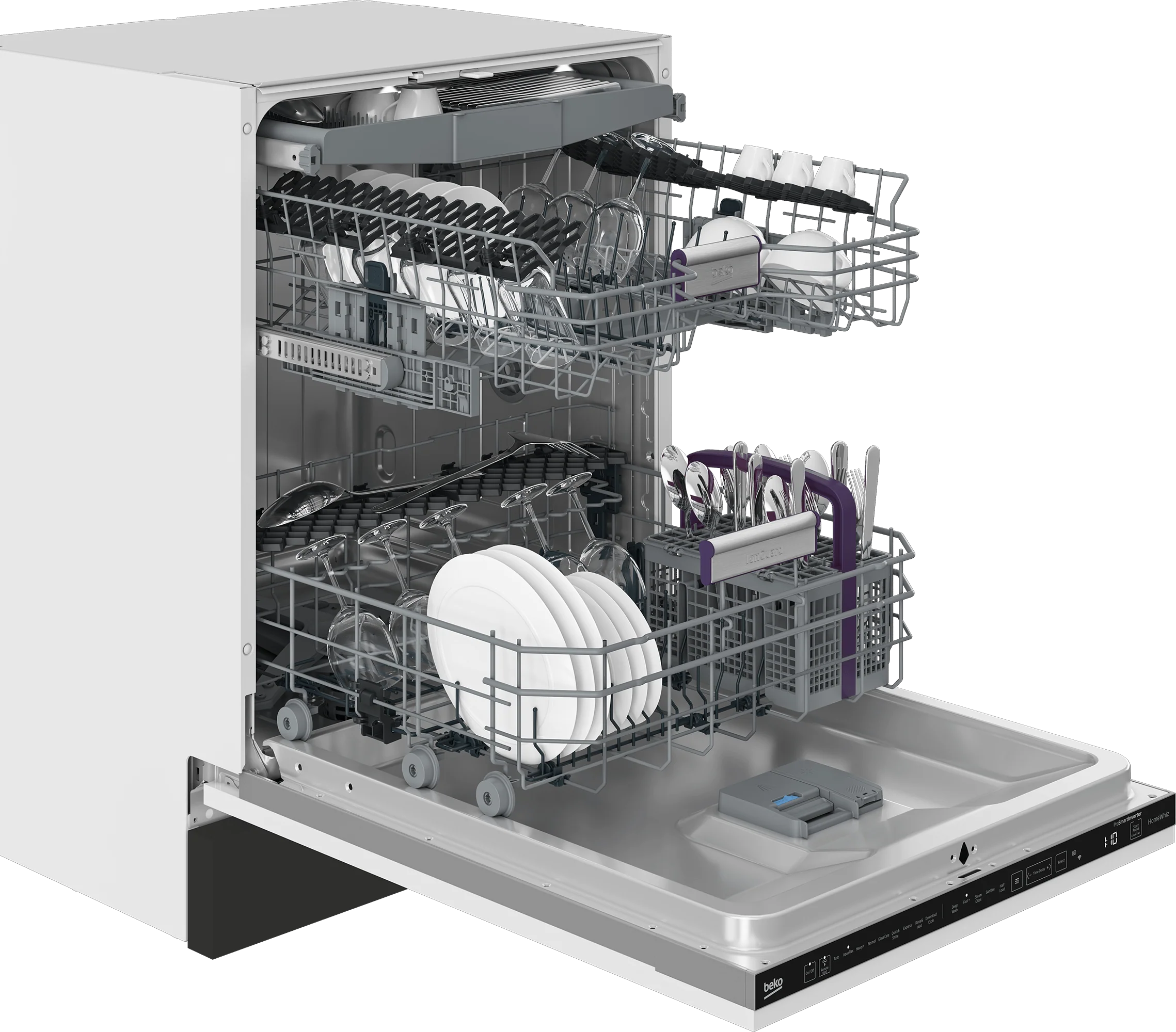Beko DIT39434 Tall Tub Dishwasher with (16 place settings, 39.0 - Image 3
