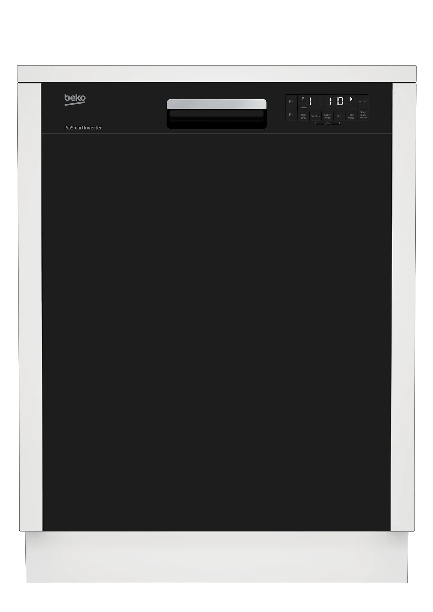 Beko DUT25401B Tall Tub Black Dishwasher, 14 place settings, 48 dBa, Front Control