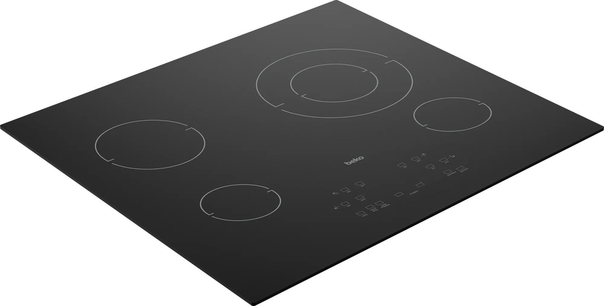 Beko ECTM24102 24" Built-In Electric Cooktop with 4 Burners and Touch Control - Image 2