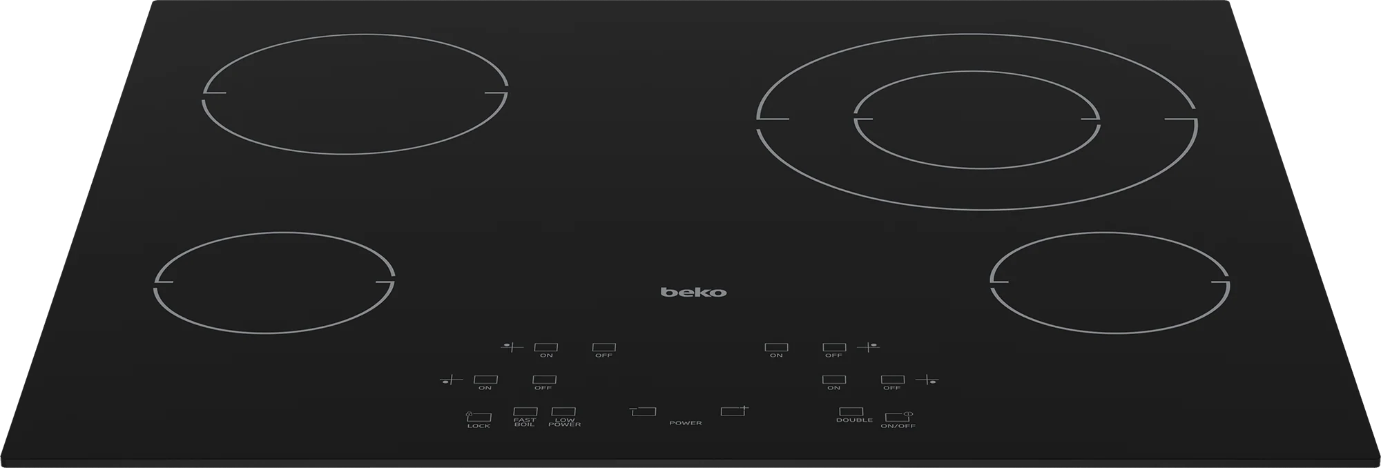 Beko ECTM24102 24" Built-In Electric Cooktop with 4 Burners and Touch Control - Image 3