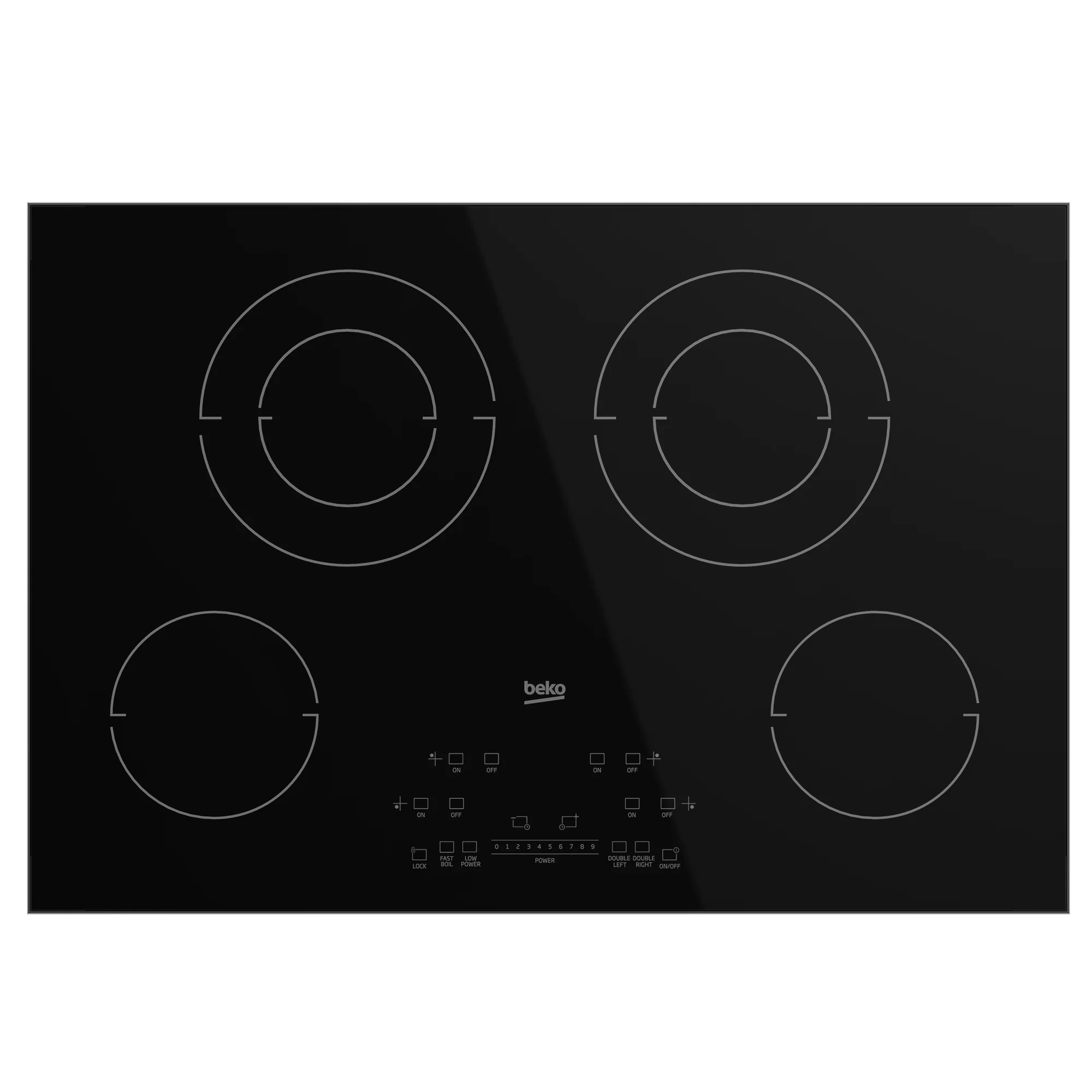 Beko ECTM30102 30" Built-In Electric Cooktop with 4 Burners and Touch Control