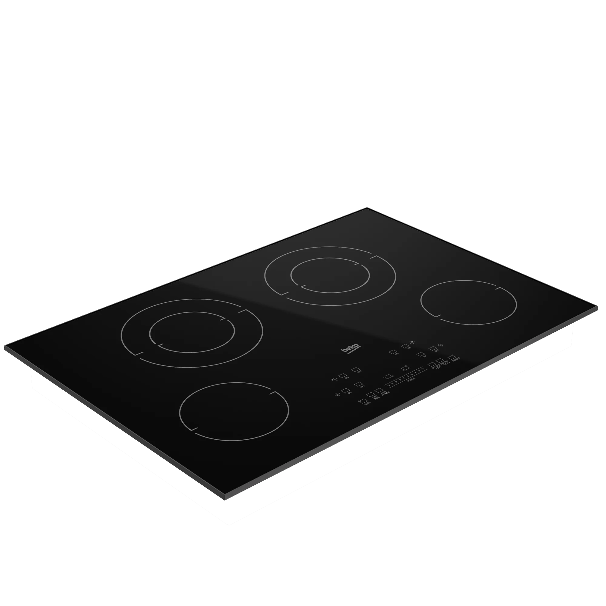 Beko ECTM30102 30" Built-In Electric Cooktop with 4 Burners and Touch Control - Image 2